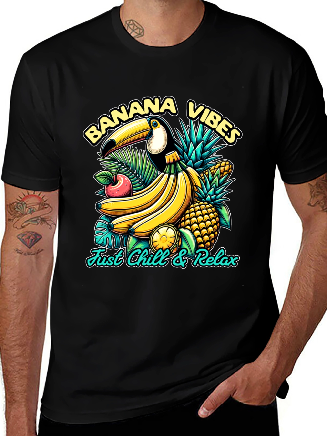 Banana Vibes T-Shirt: Tropical Toucan Tee