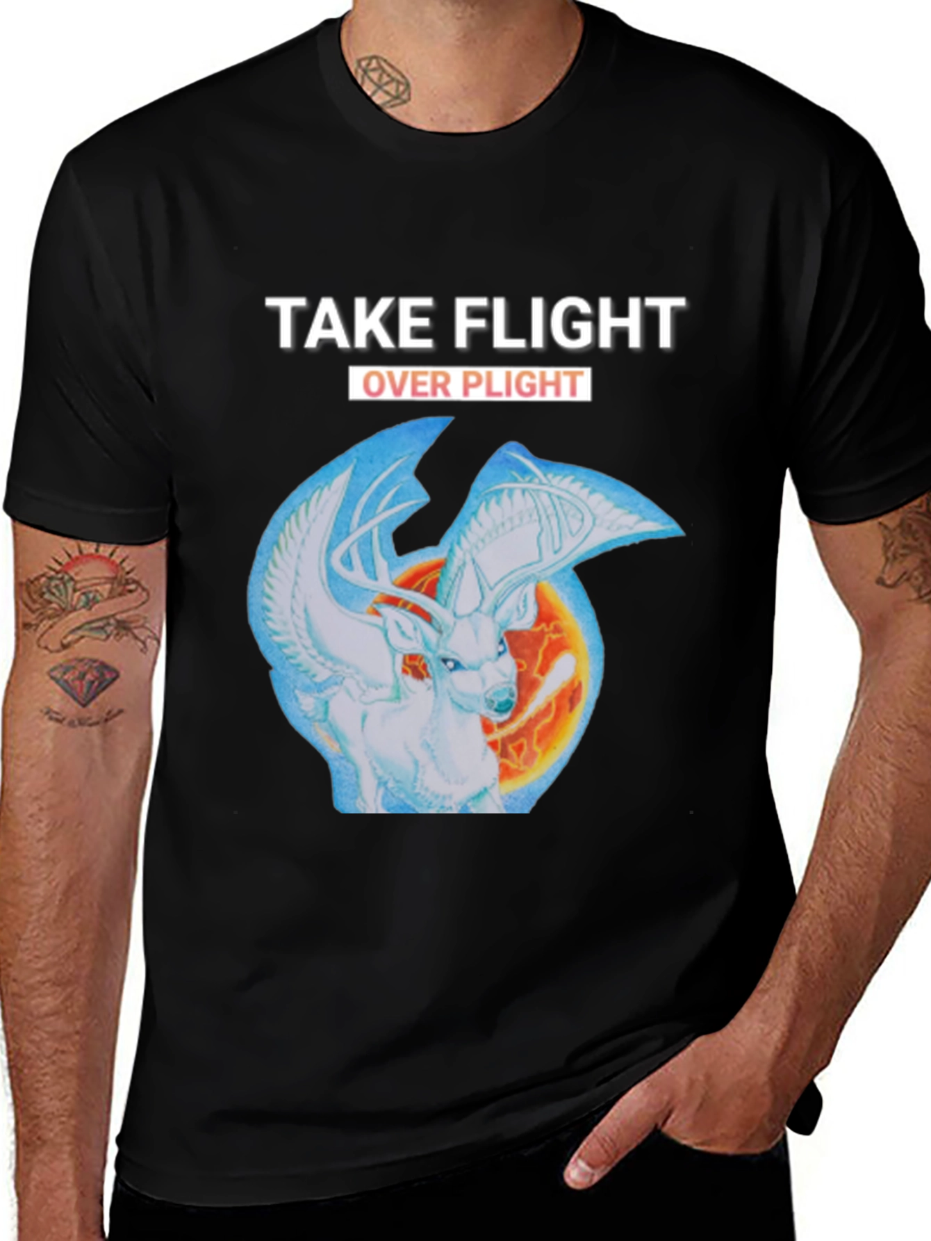 Variant 30 of Take Flight Deer Graphic T-Shirt
