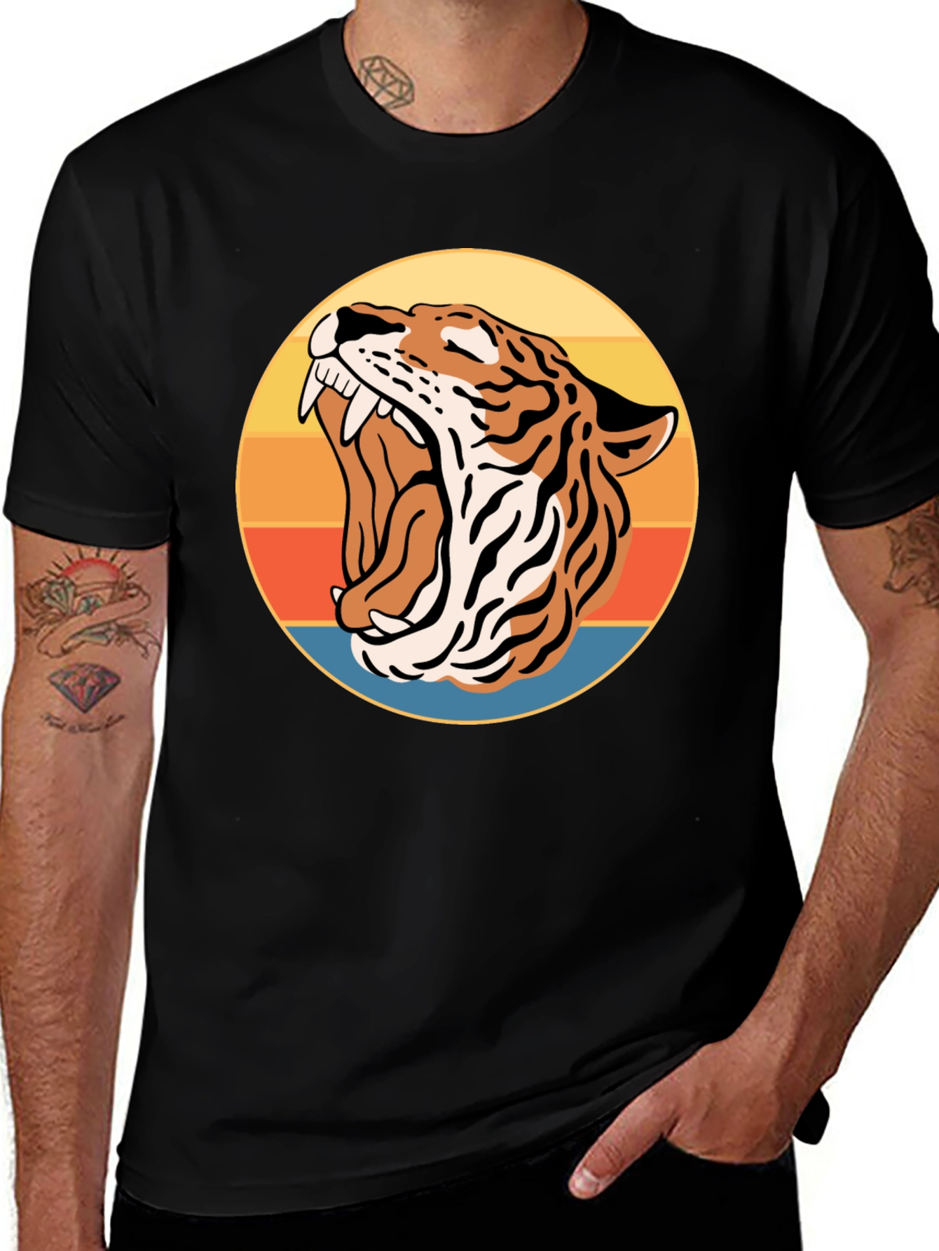 Variant 29 of Roaring Tiger Retro Graphic Tee