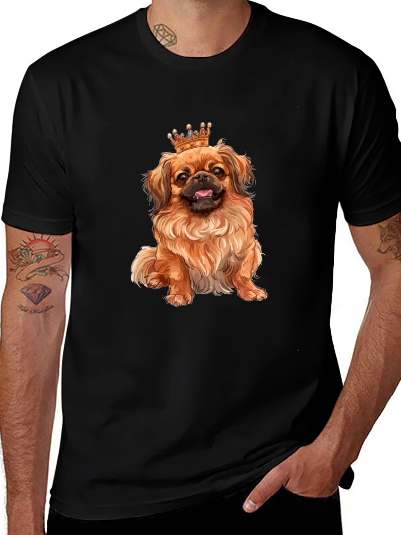 King Dog T-Shirt - Cute Pet Lover Tee