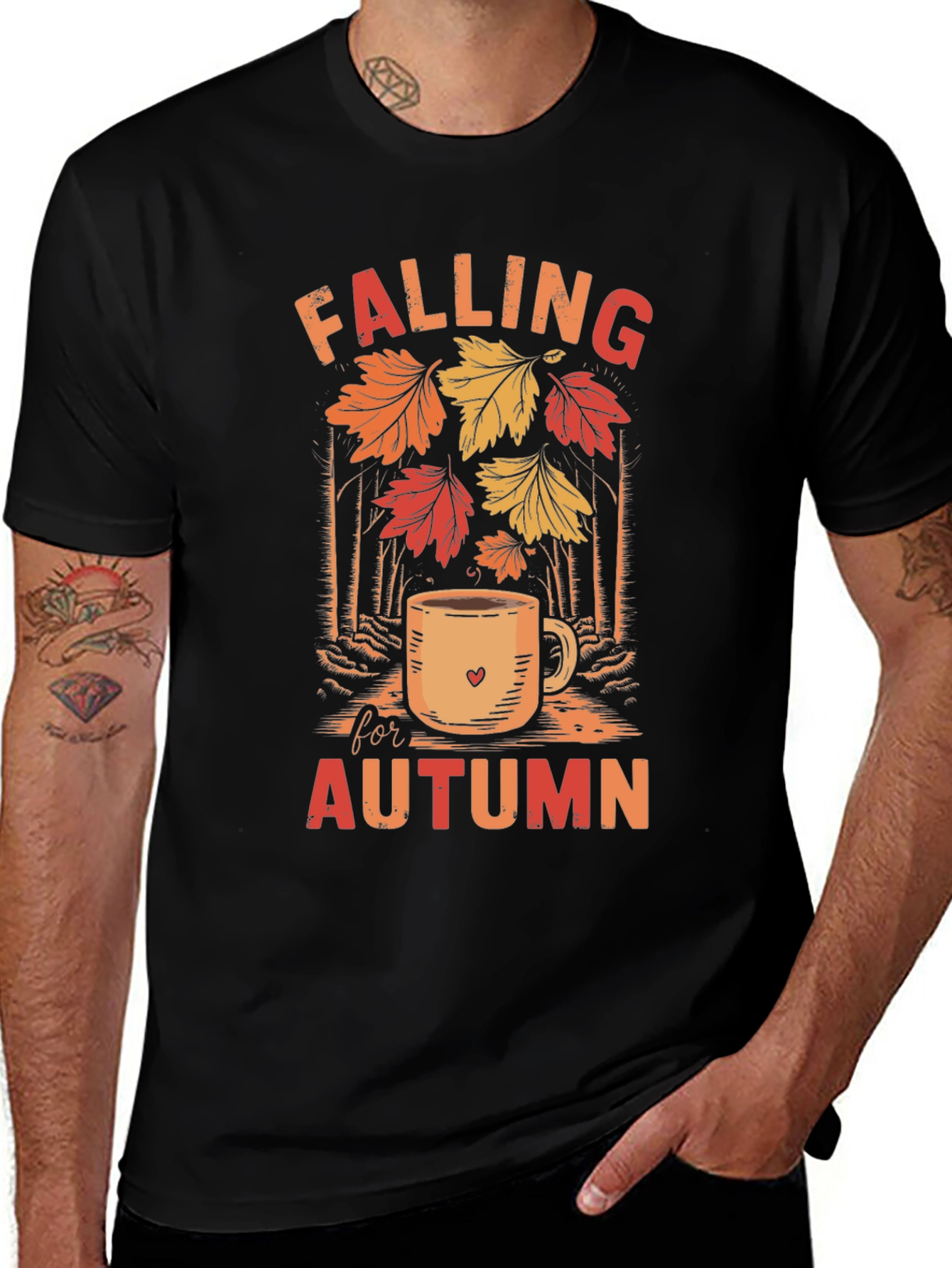 Variant 20 of Falling for Autumn Graphic T-Shirt