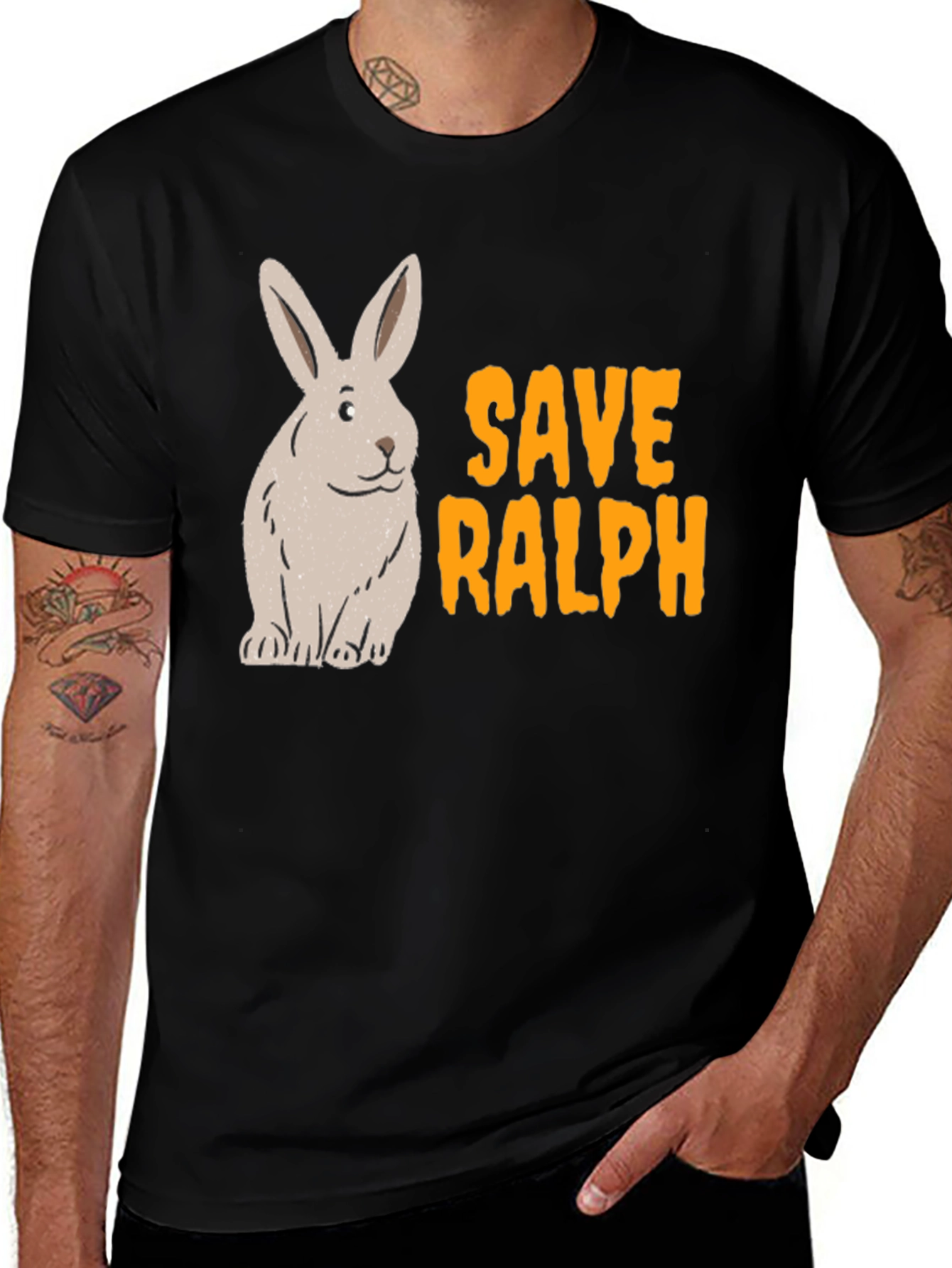 Variant 26 of Save Ralph T-Shirt Animal Rights Cruelty Free Tee