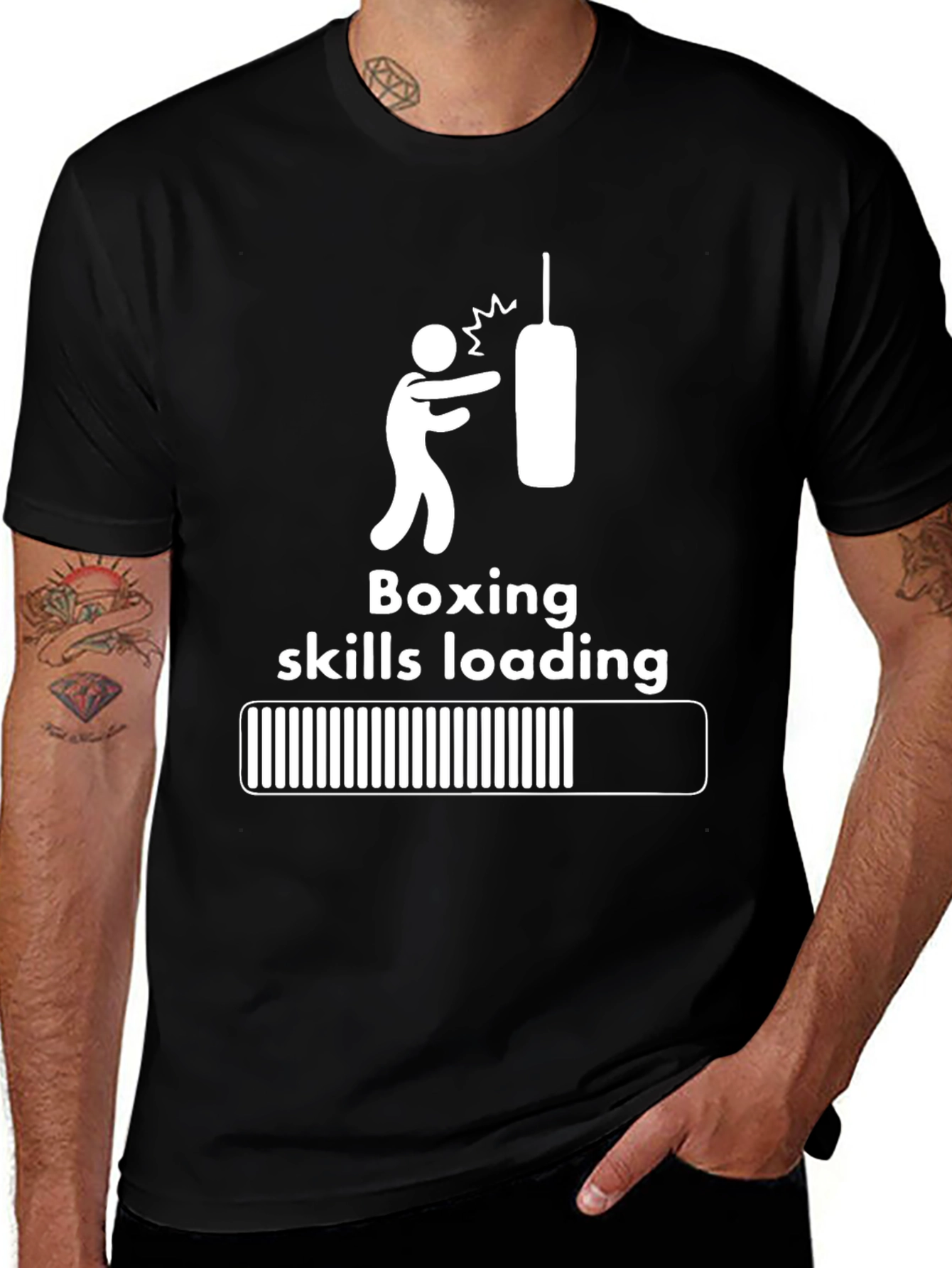 Variant 23 of Boxing Skills Loading Graphic Tee
