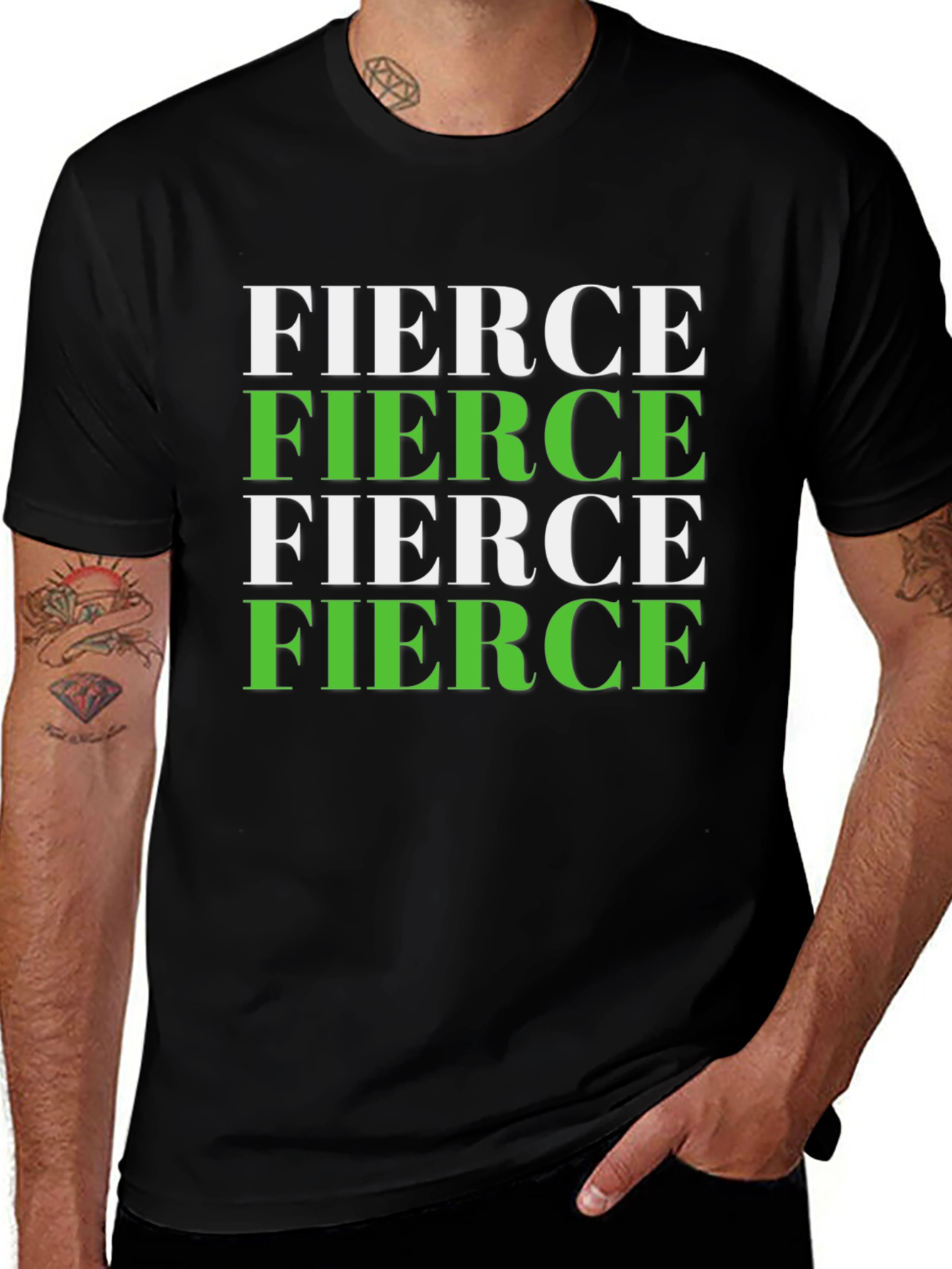 Variant 5 of Fierce Graphic Tee - Bold Statement T-Shirt
