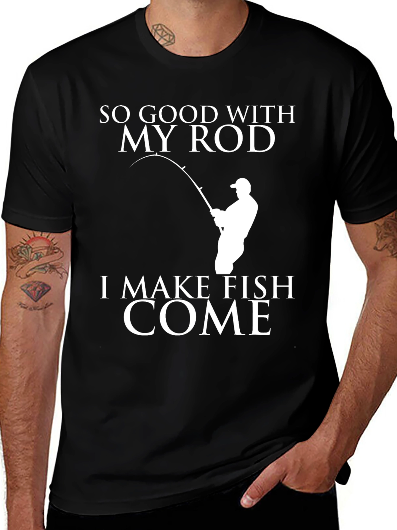 Variant 12 of So Good With My Rod Fishing T-Shirt