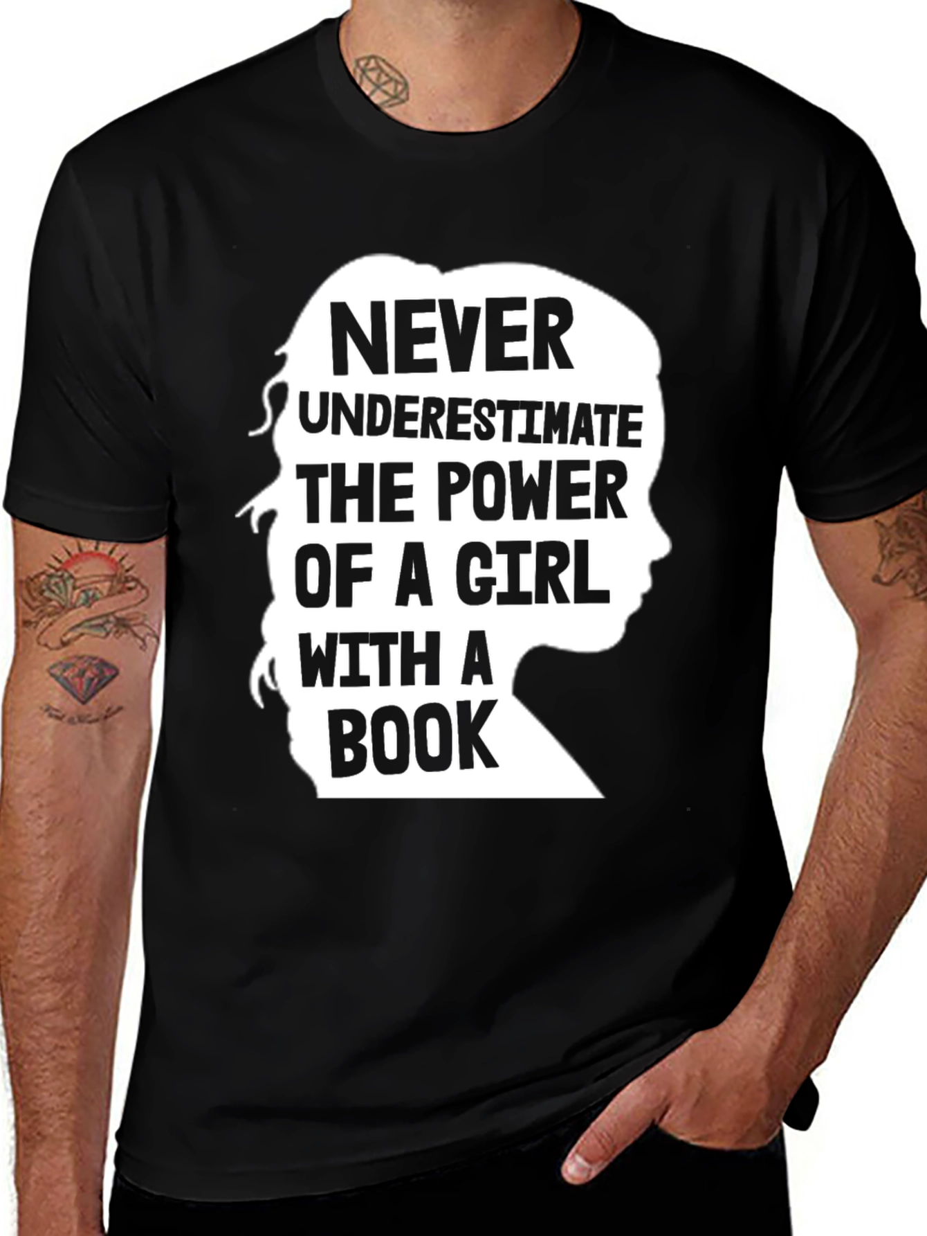 Variant 24 of Power of a Girl with a Book T-Shirt