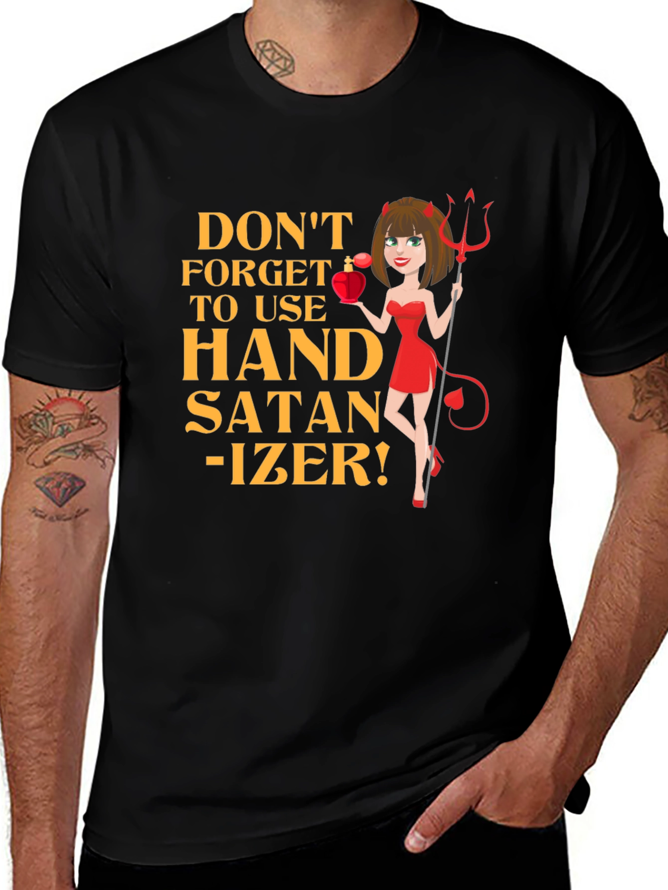 Variant 19 of Don't Forget Hand Satan-izer T-Shirt
