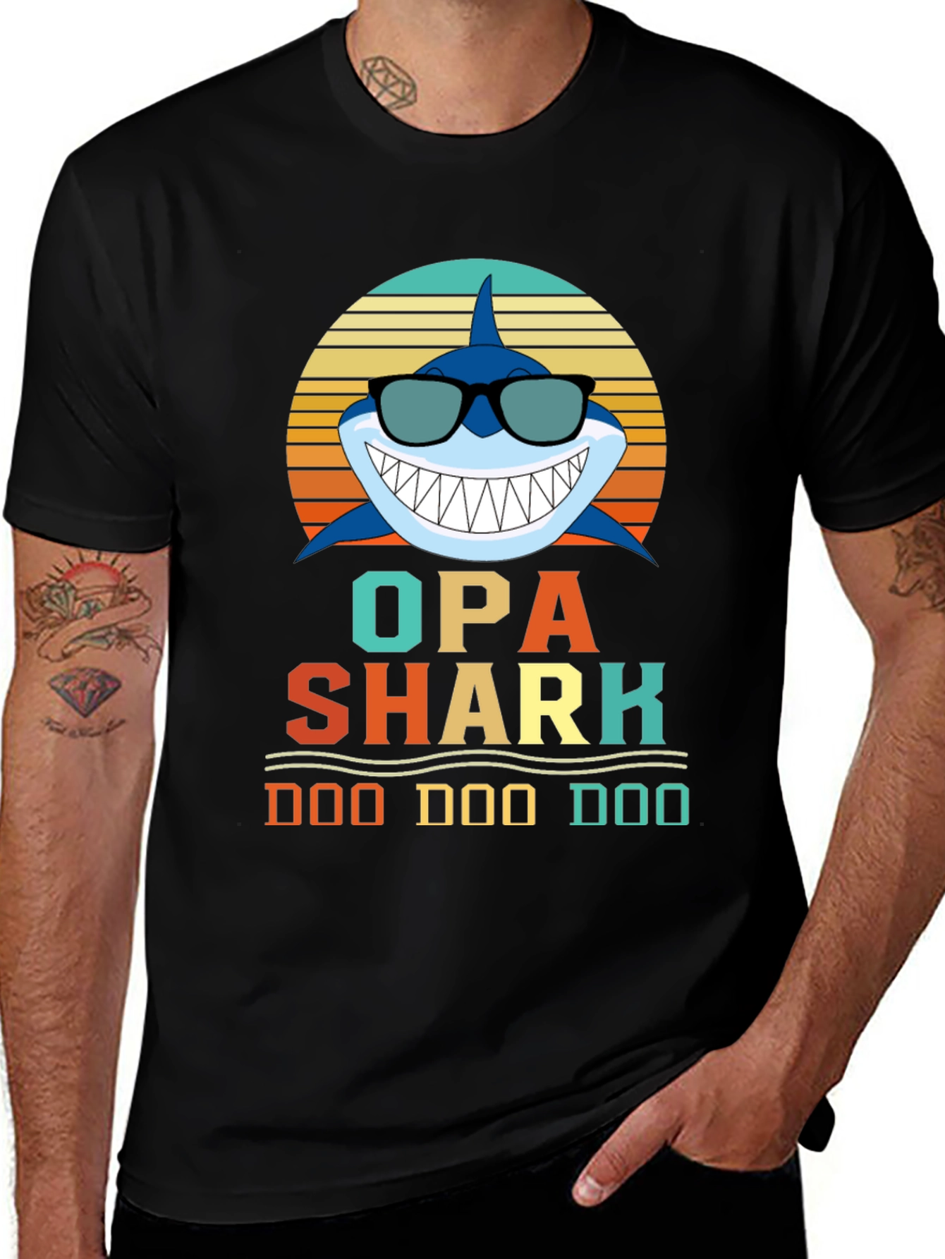 Variant 18 of Opa Shark Doo Doo Doo T-Shirt