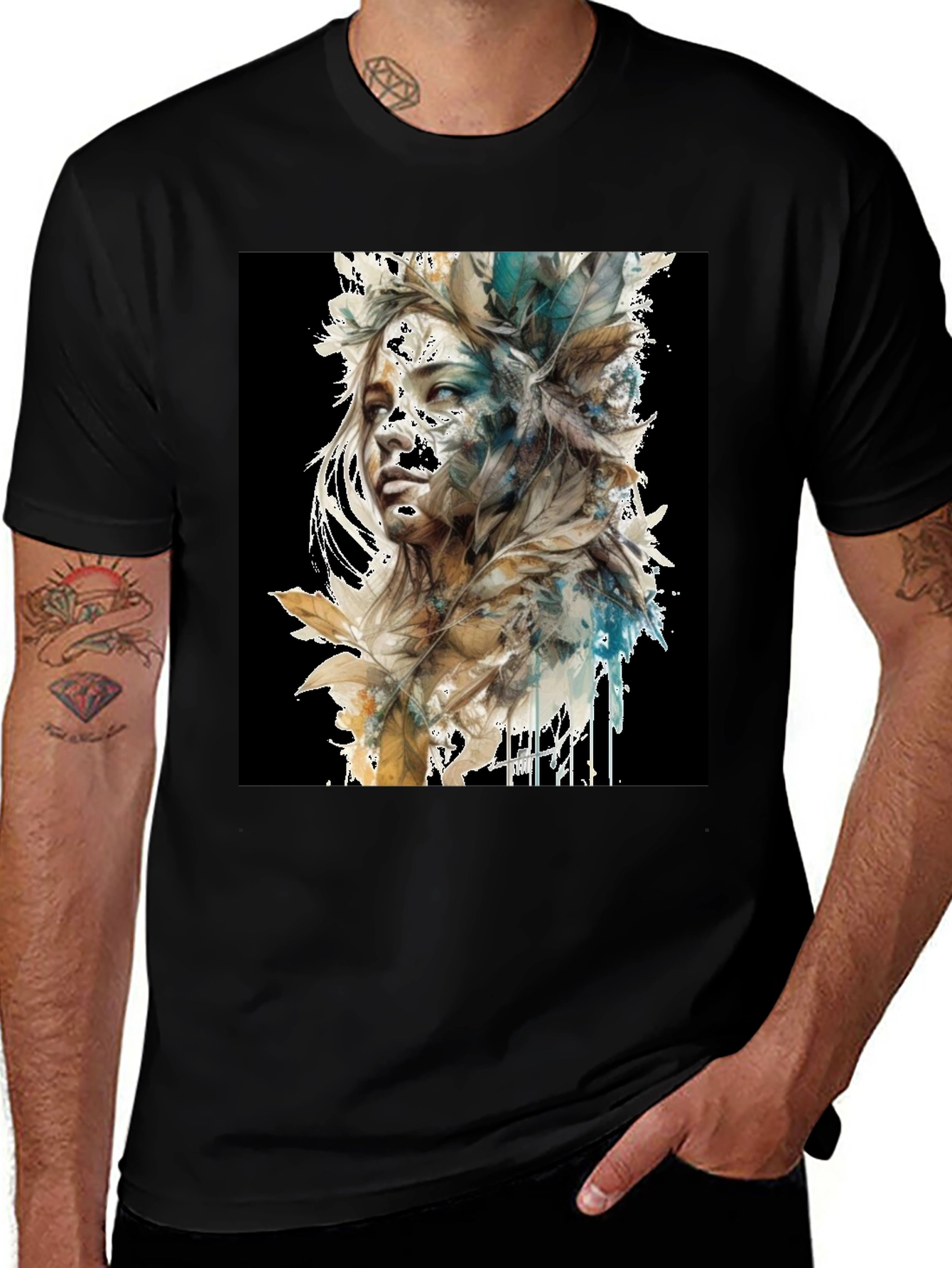 Variant 15 of Watercolor Woman Portrait Graphic T-Shirt