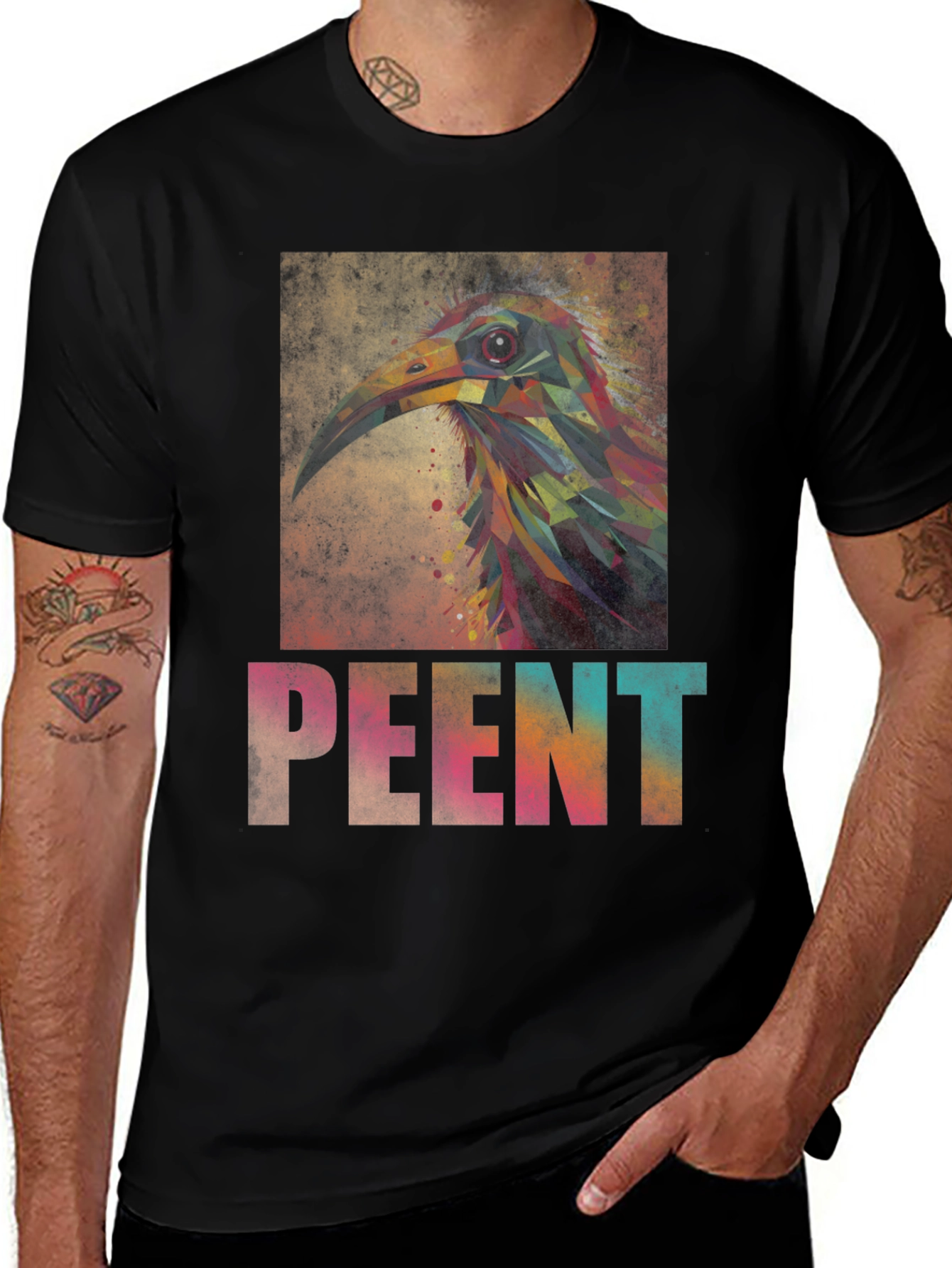 Variant 29 of Abstract Bird Art Tee - Unique Graphic T-Shirt