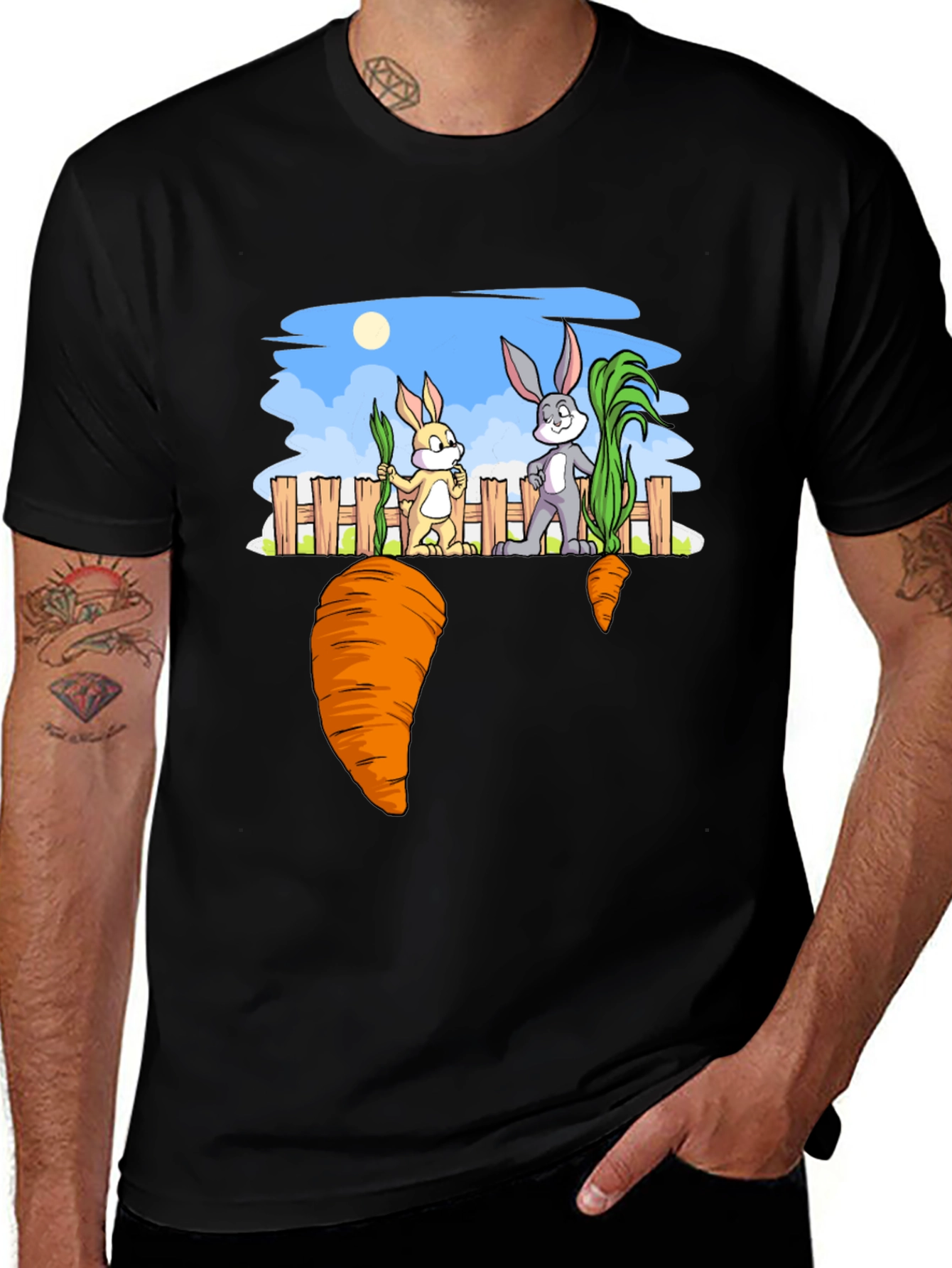 Variant 17 of Rabbit & Carrot Graphic Tee