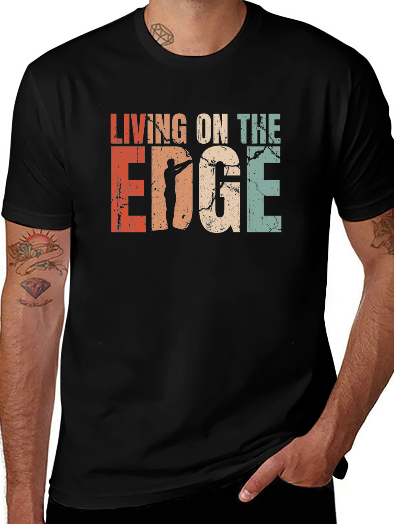 Variant 5 of Living on the Edge Vintage Graphic T-Shirt