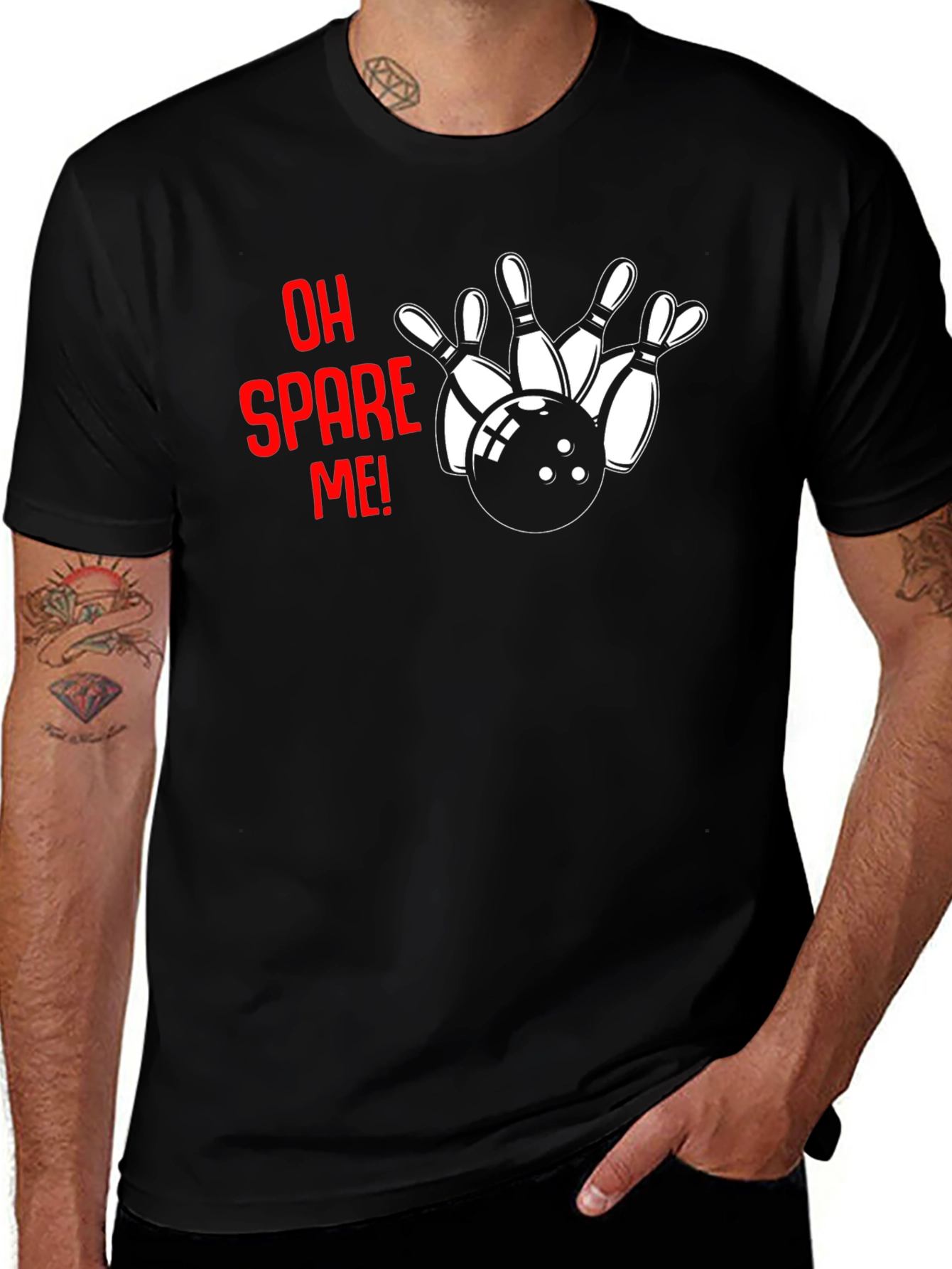 Variant 6 of Oh Spare Me! Bowling T-Shirt