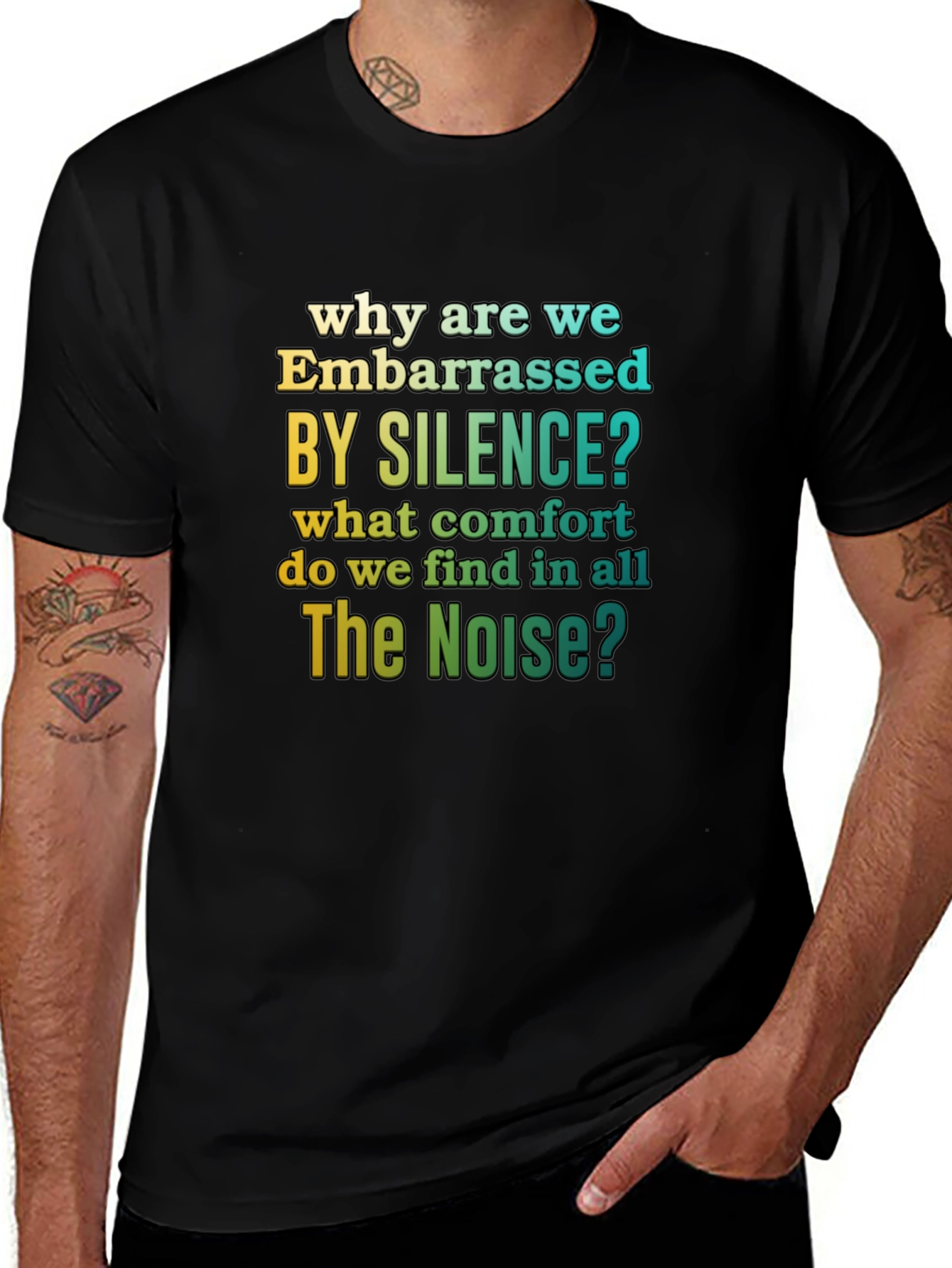 Variant 15 of Embarrassed by Silence T-Shirt - Unique Graphic Tee