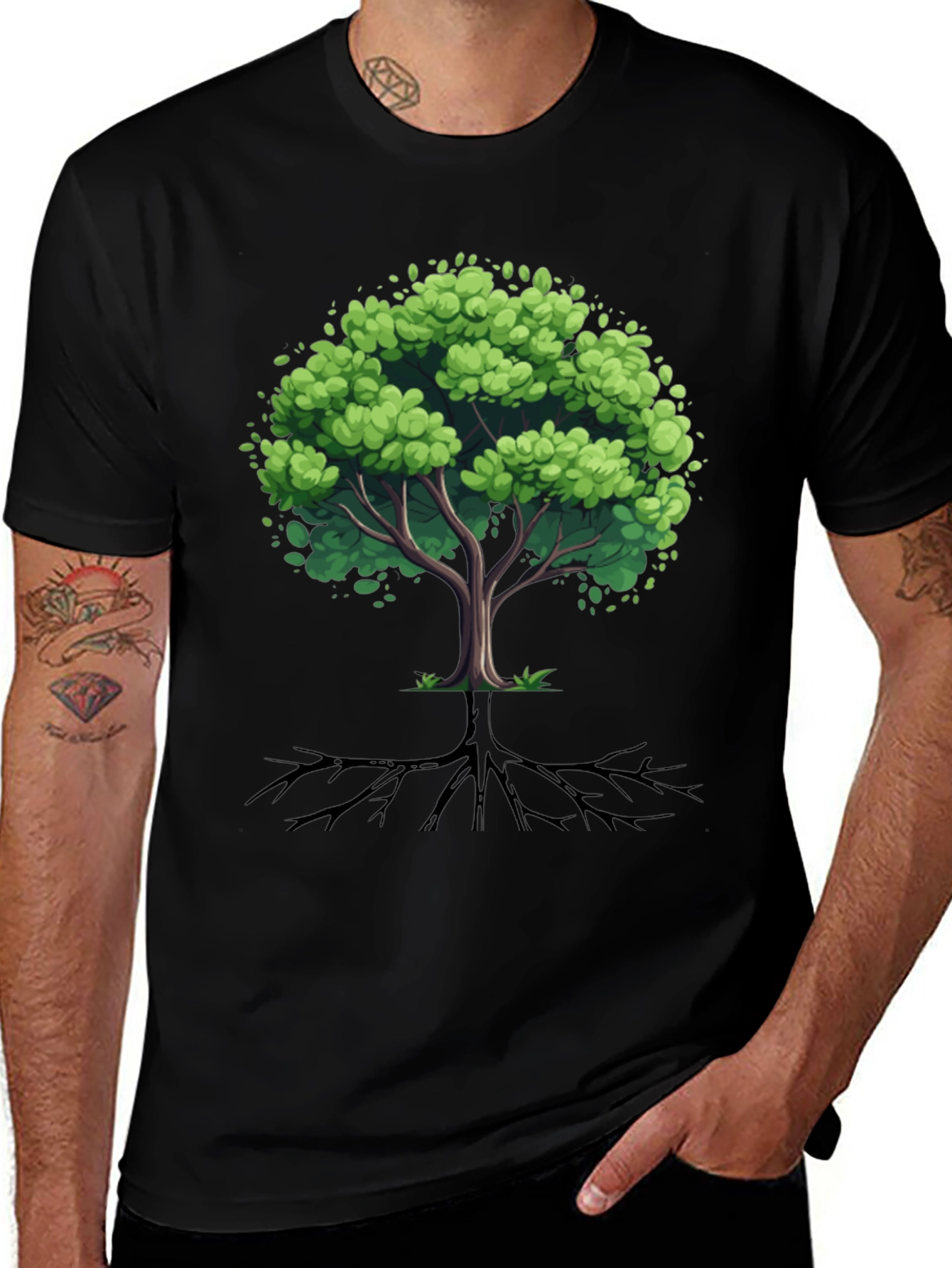 Variant 23 of Nature Tree Graphic Tee - Eco-Friendly Design