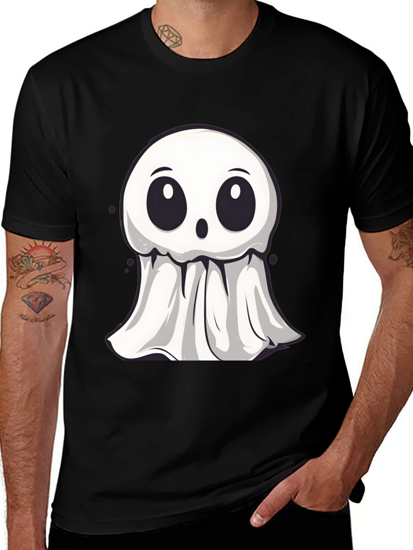 Variant 19 of Ghost Graphic Black Tee