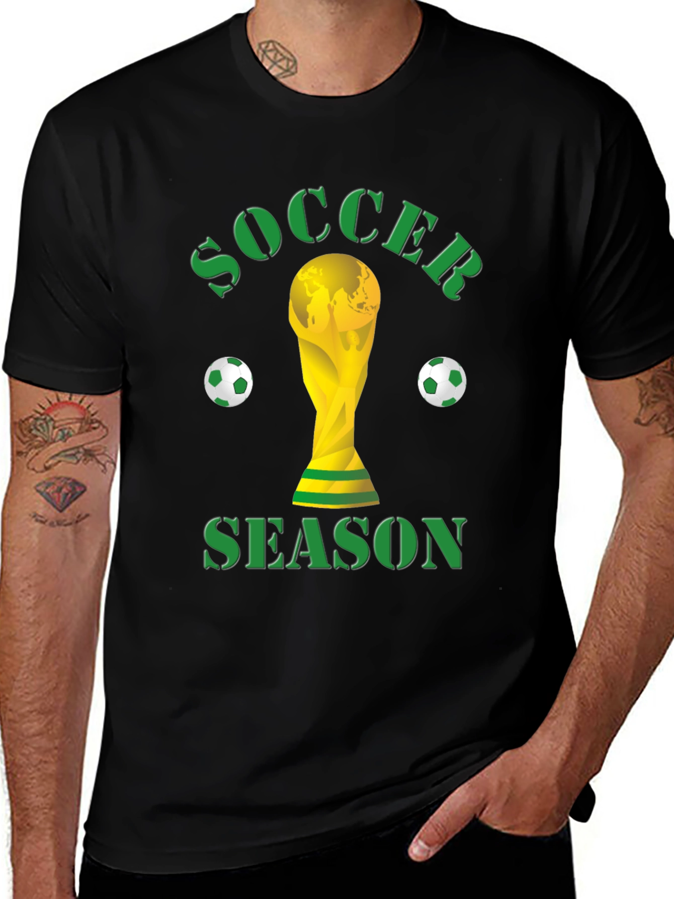 Variant 19 of Soccer Season Graphic T-Shirt