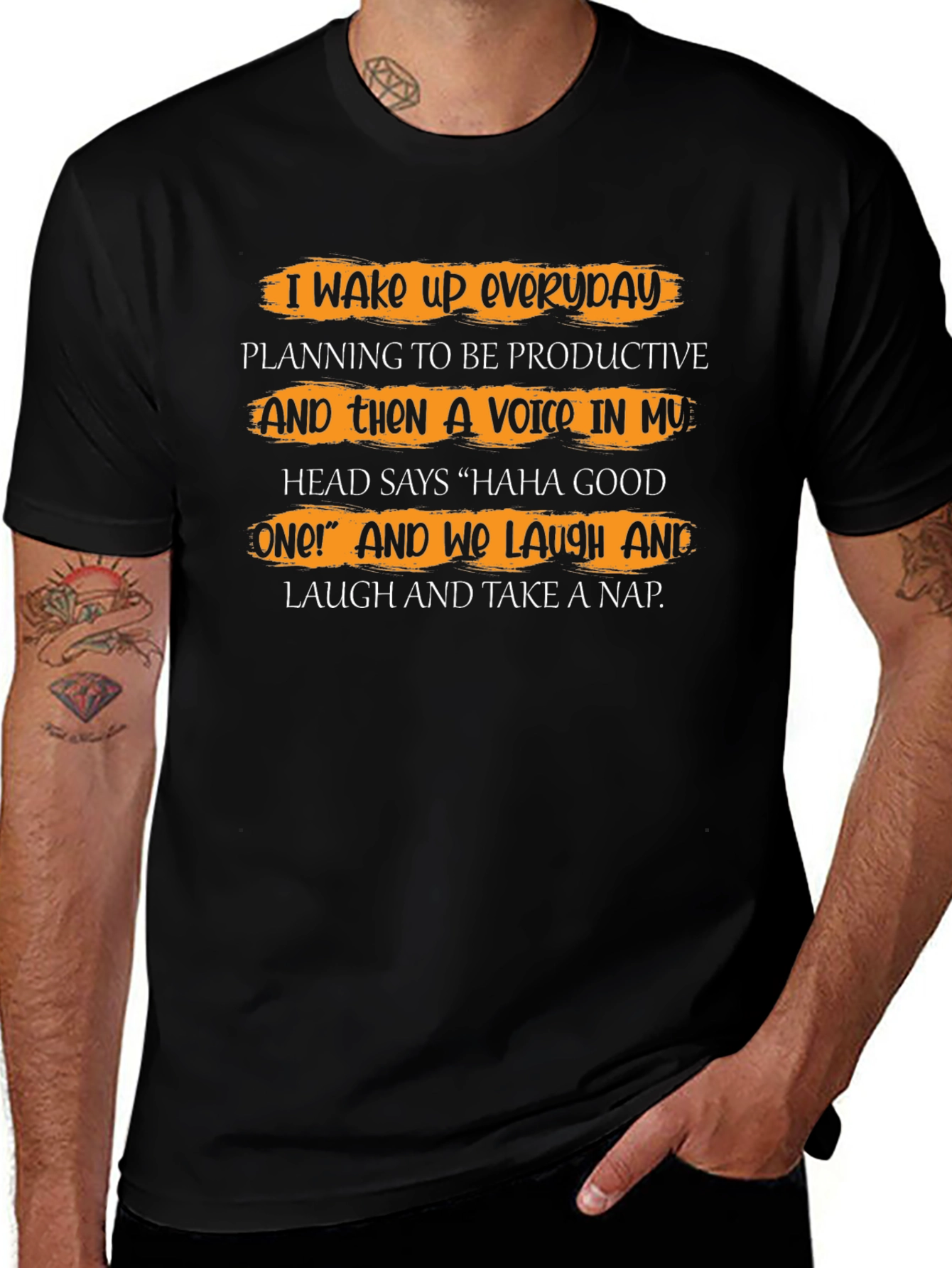 Variant 2 of Funny T-Shirt: I Wake Up Everyday, Planning to be Productive