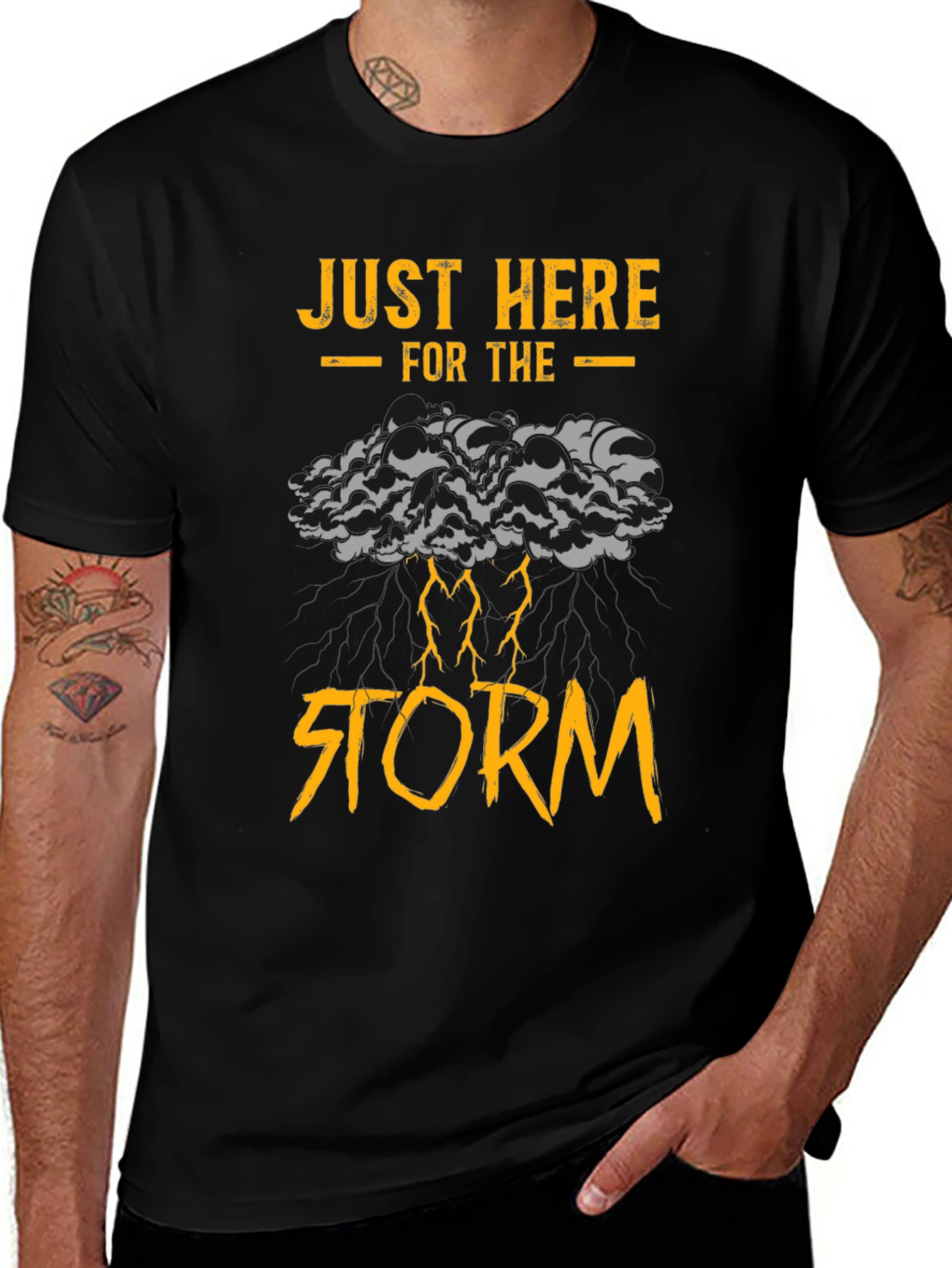 Variant 22 of Just Here for the Storm Graphic T-Shirt