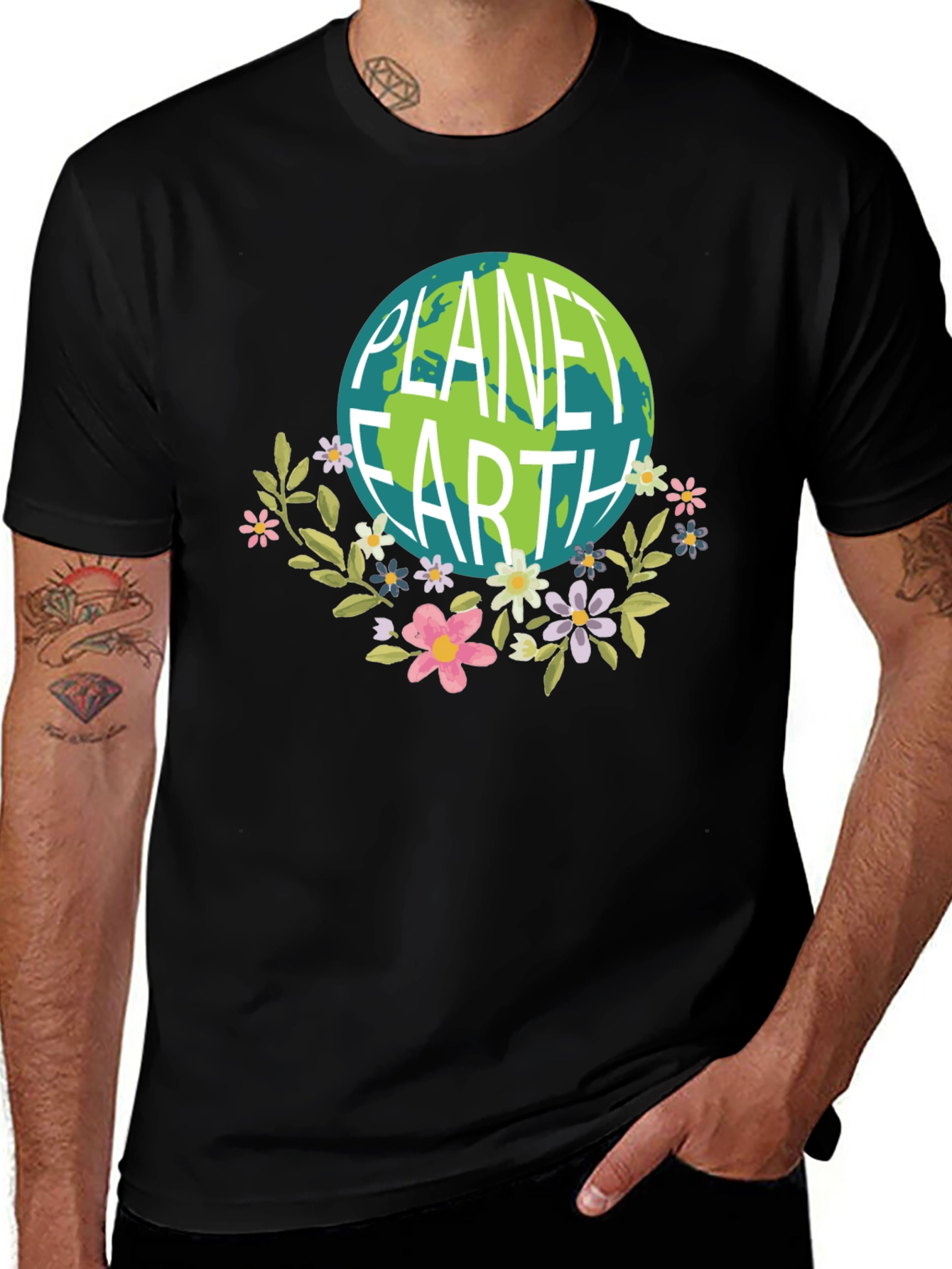 Variant 28 of Planet Earth Graphic Tee - Eco-Friendly Design
