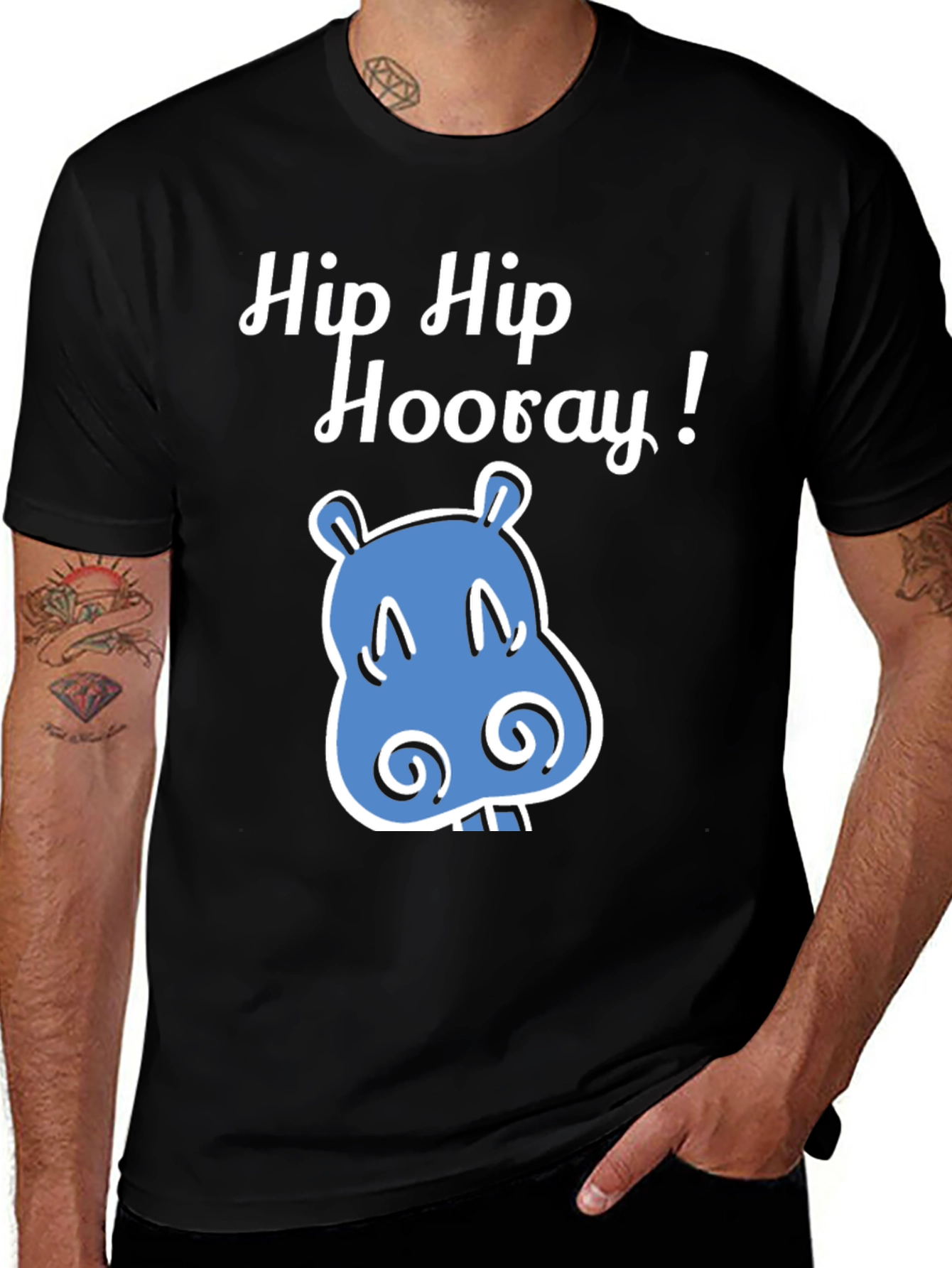 Variant 2 of Hip Hip Hooray Hippo Tee