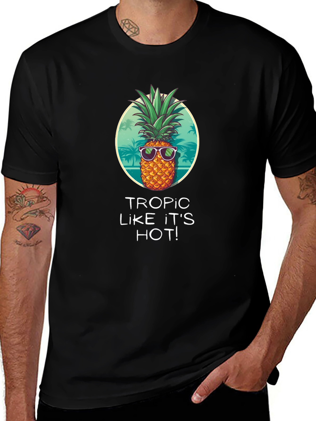 Variant 28 of Tropic Like It's Hot Graphic T-Shirt