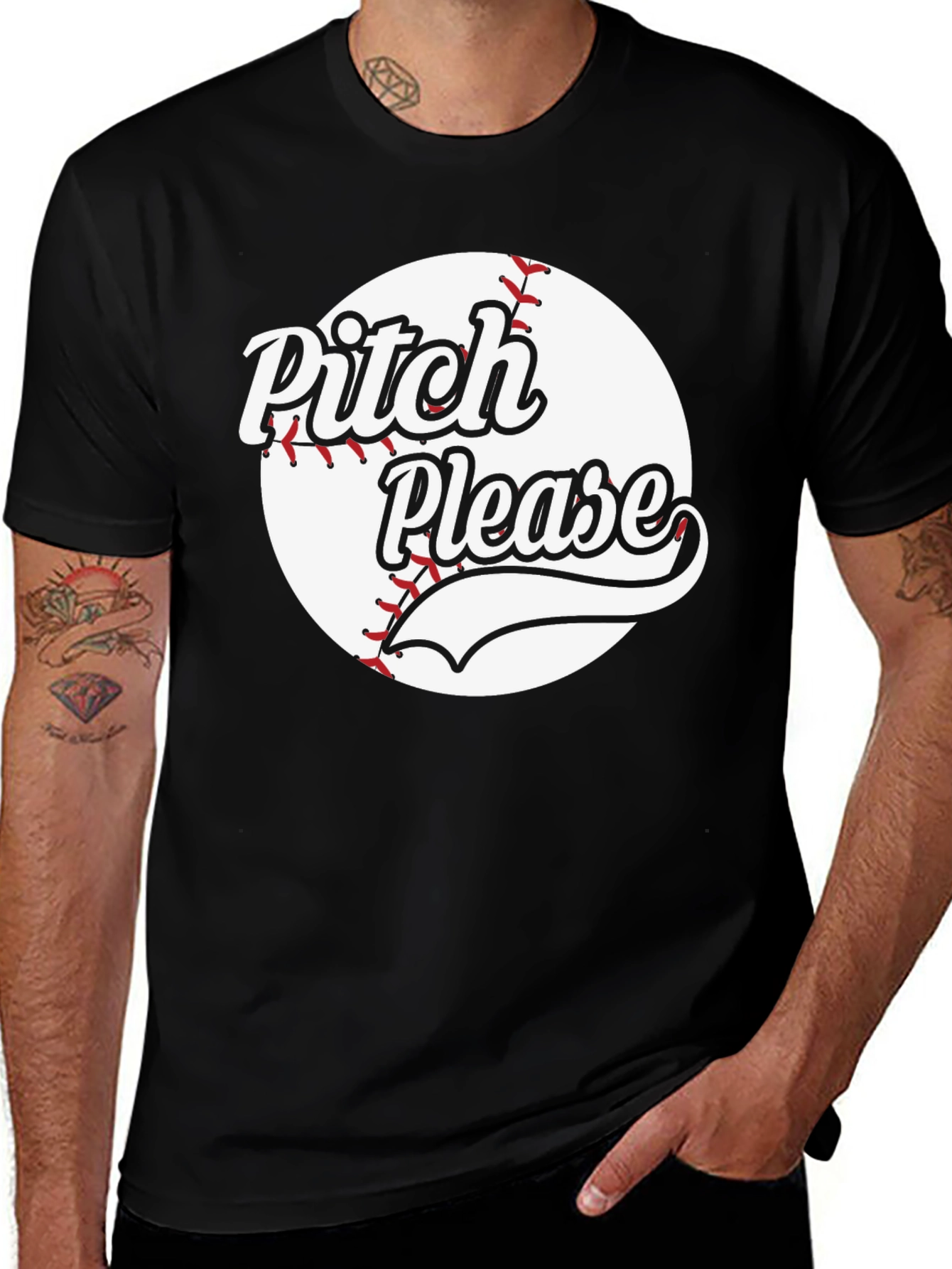 Variant 19 of Pitch Please Baseball T-Shirt