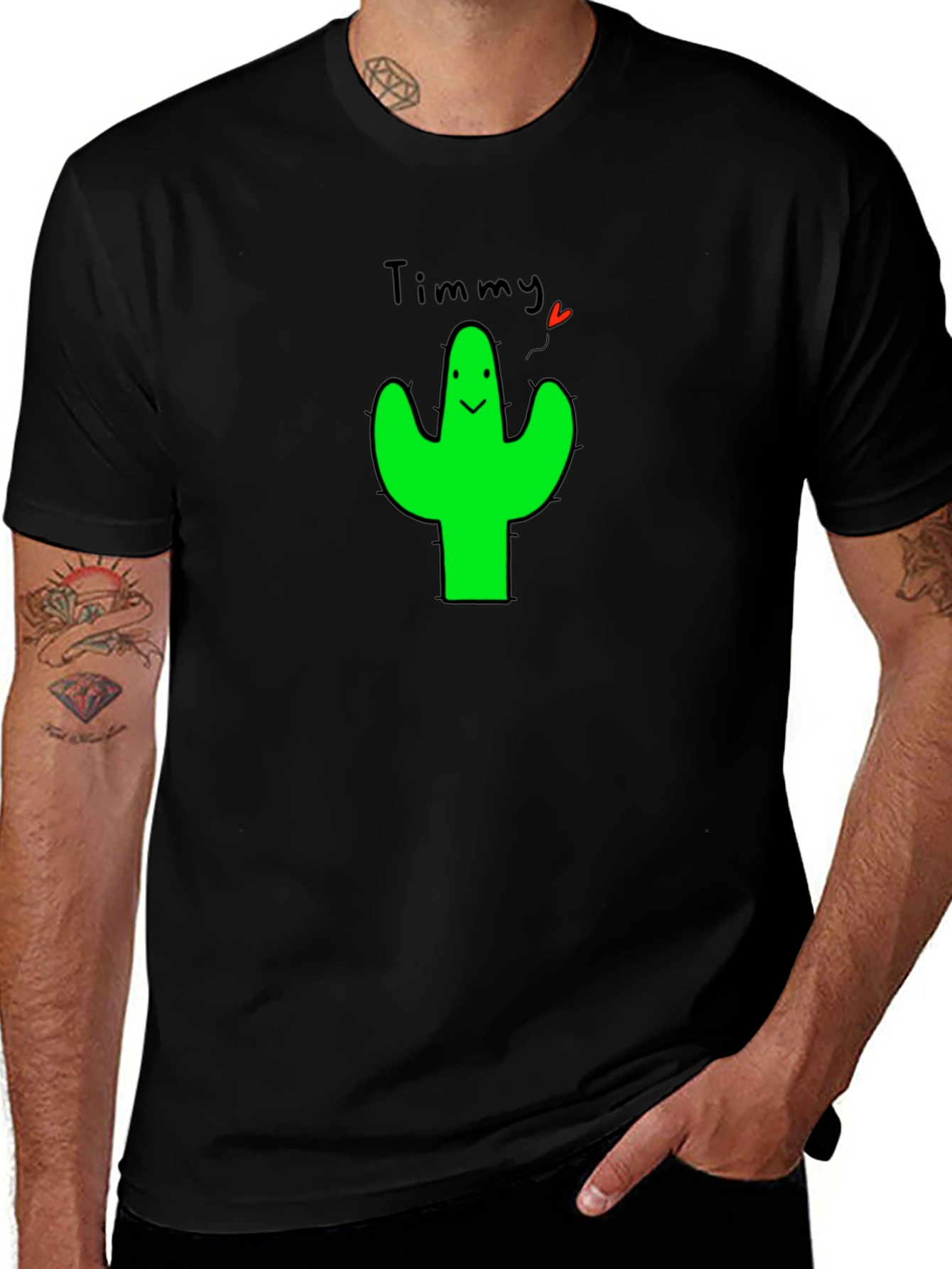 Variant 25 of Timmy Cactus Graphic T-Shirt - Cute & Trendy
