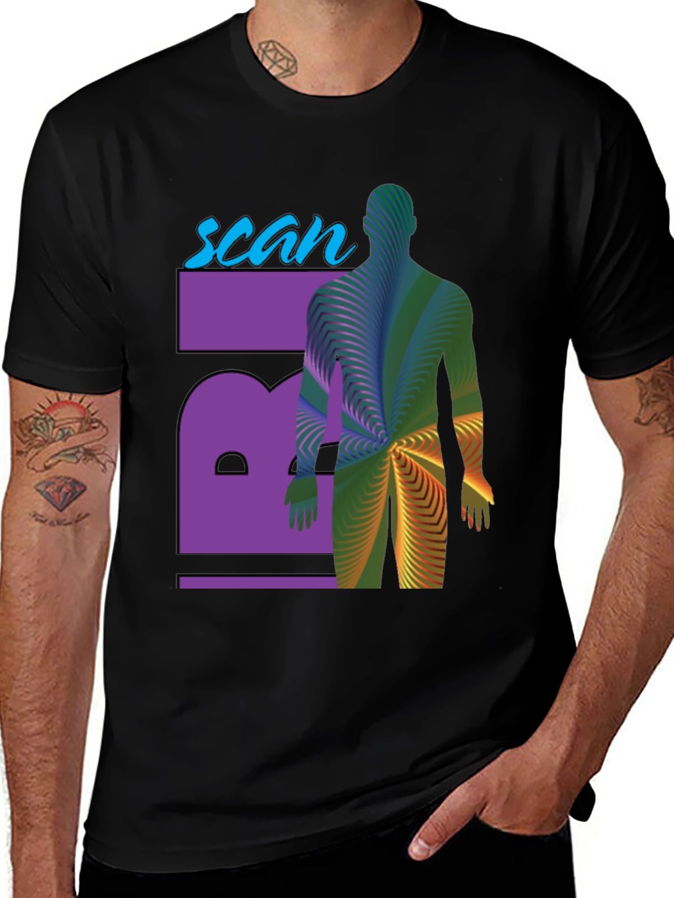 Variant 23 of Scan T-Shirt - Artistic Medical Imaging Design