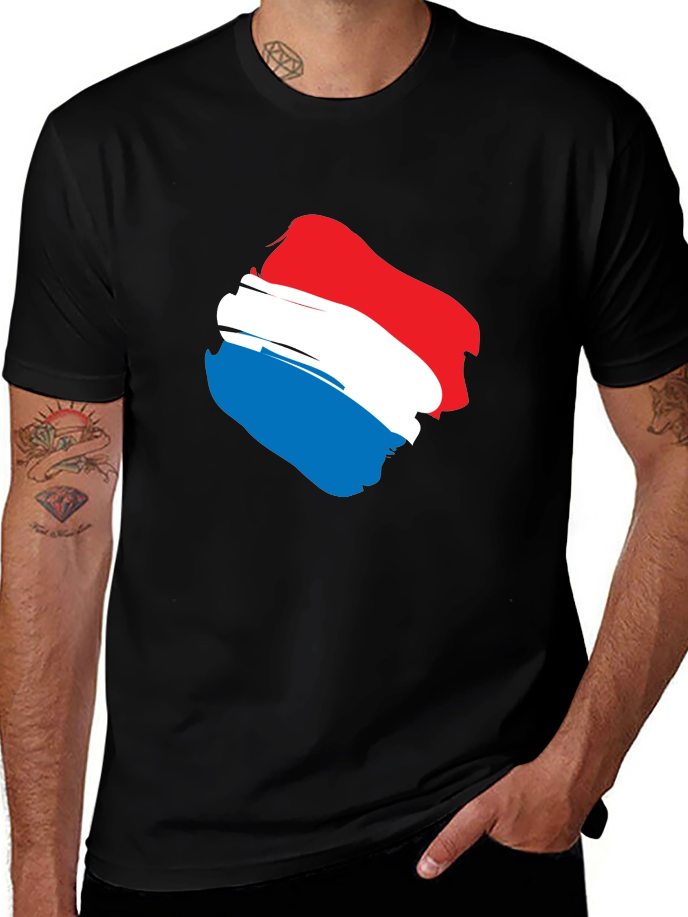 Variant 14 of Abstract Flag Graphic Men's T-Shirt