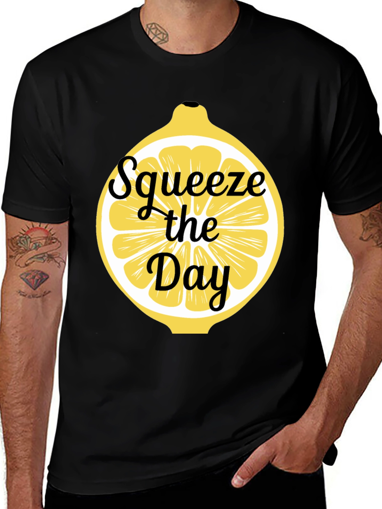 Squeeze the Day Lemon Graphic T-Shirt