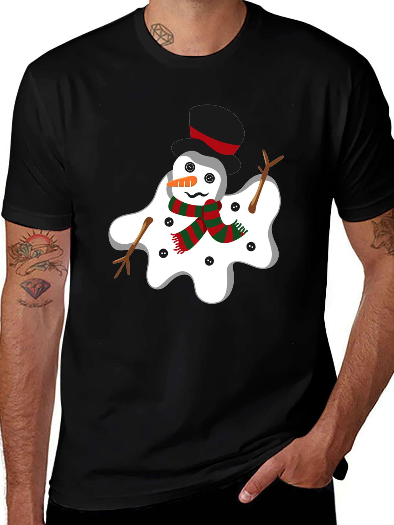 Variant 24 of Melting Snowman Graphic Tee