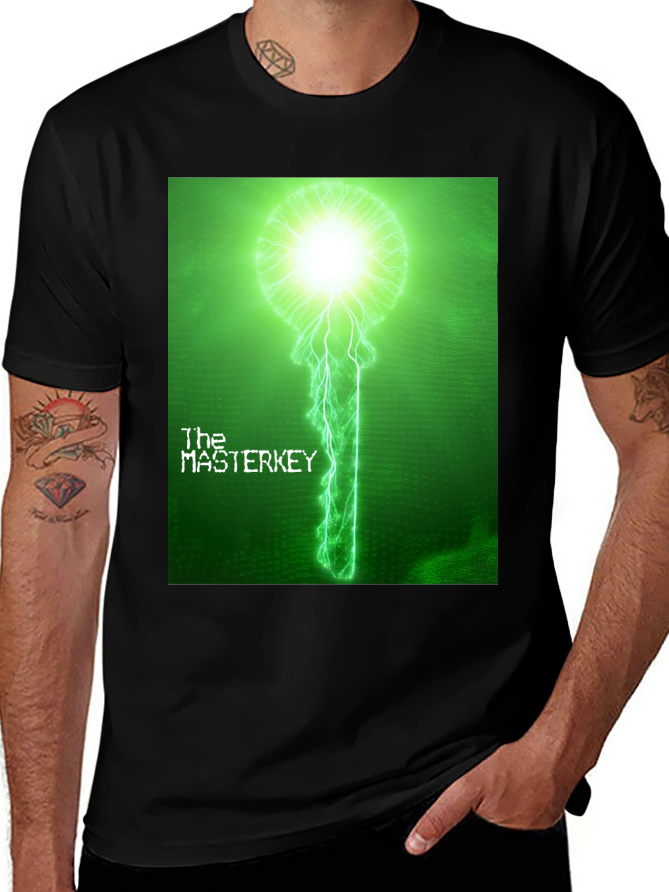 Variant 24 of The Master Key T-Shirt - Electric Green Graphic Tee