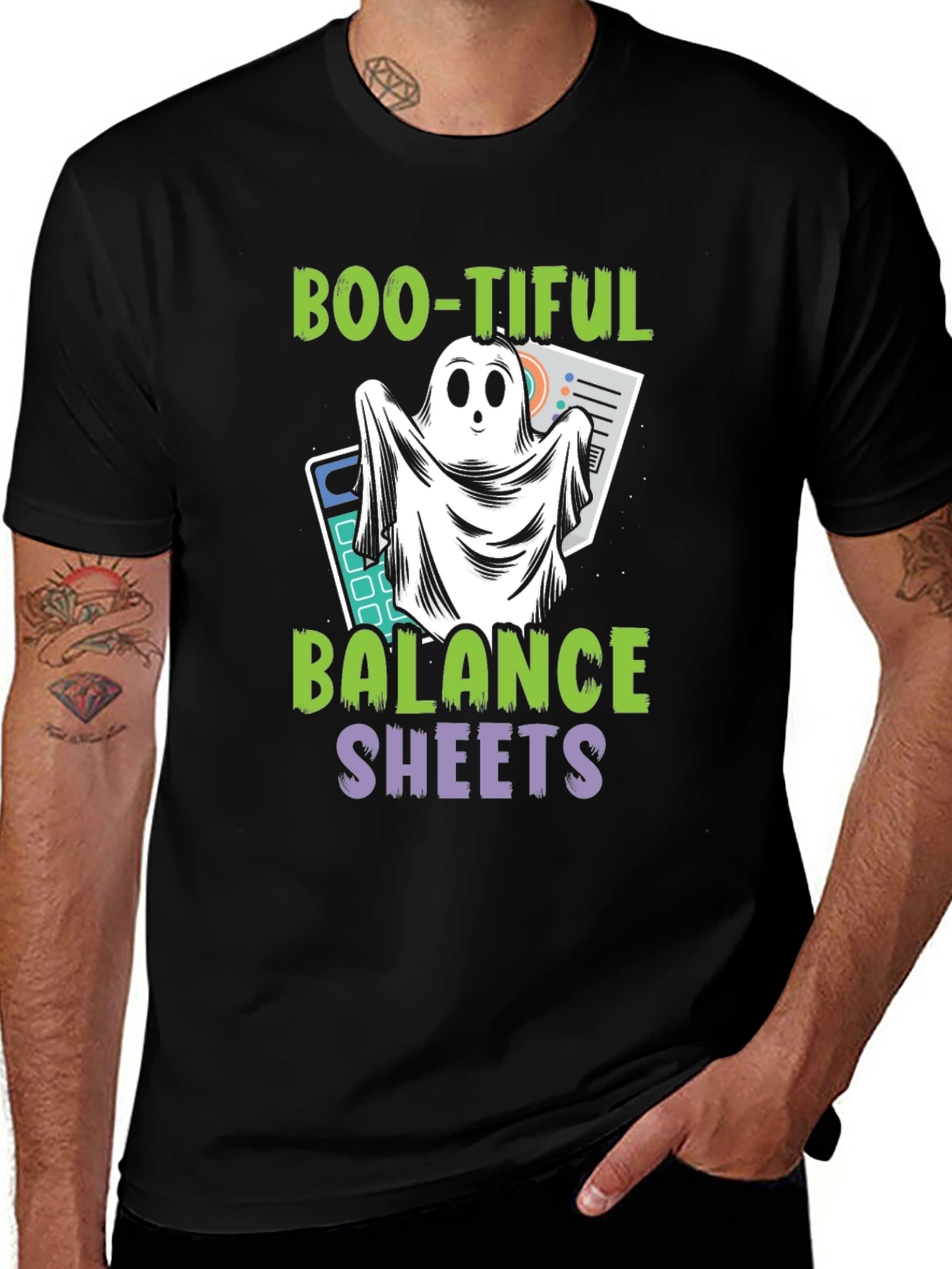 Boo-tiful Balance Sheets Halloween Accountant T-Shirt