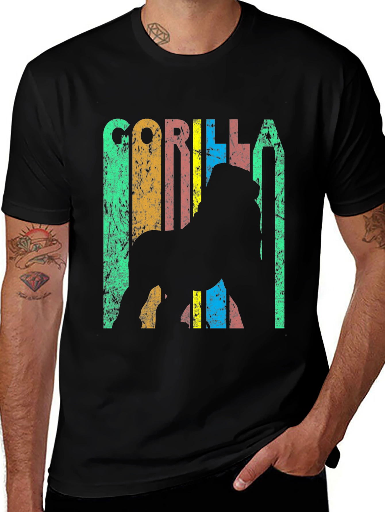 Variant 8 of Retro Gorilla T-Shirt - Vintage Style Graphic Tee