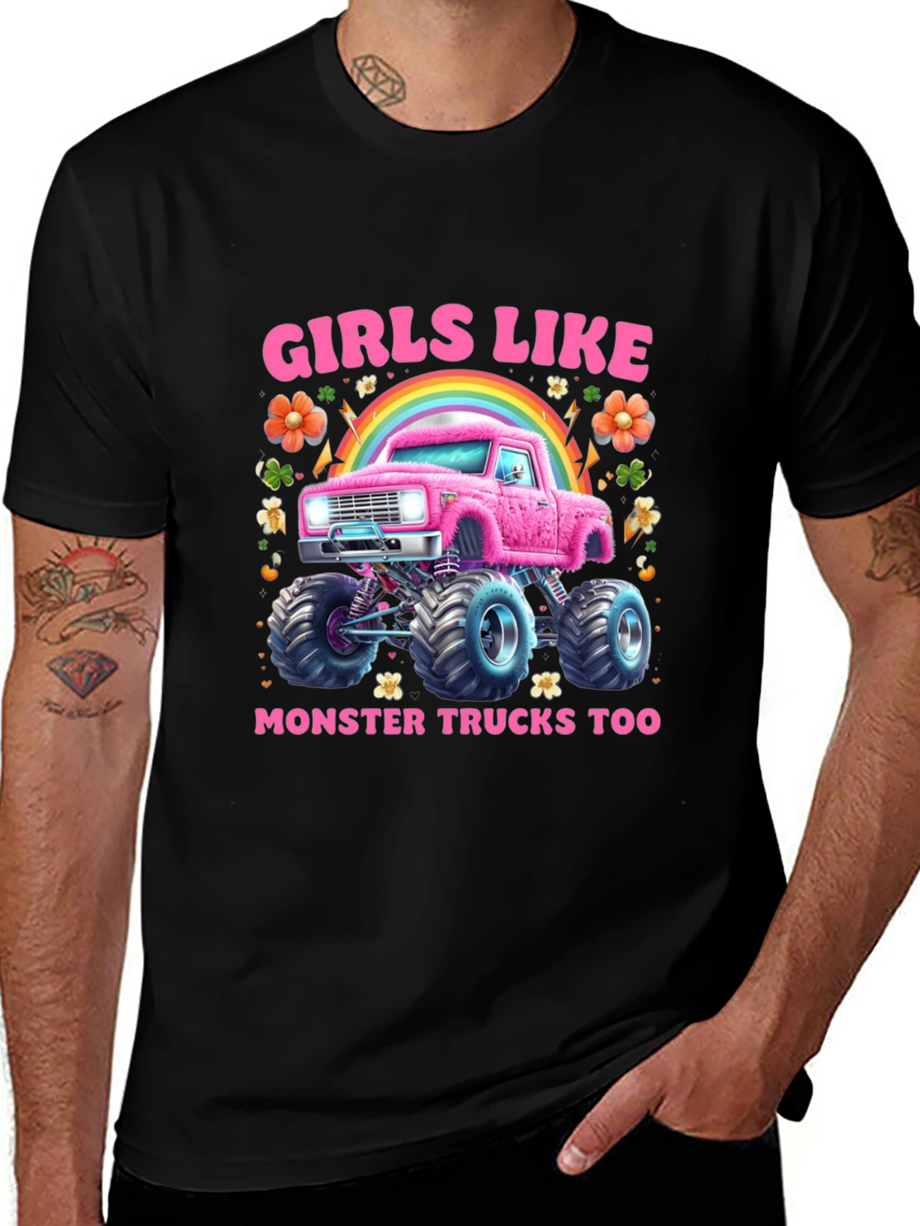 Variant 15 of Girls Like Monster Trucks T-Shirt