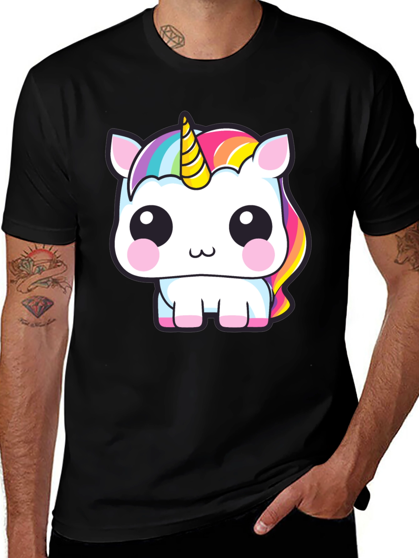 Variant 17 of Unicorn Graphic Tee - Kawaii Style