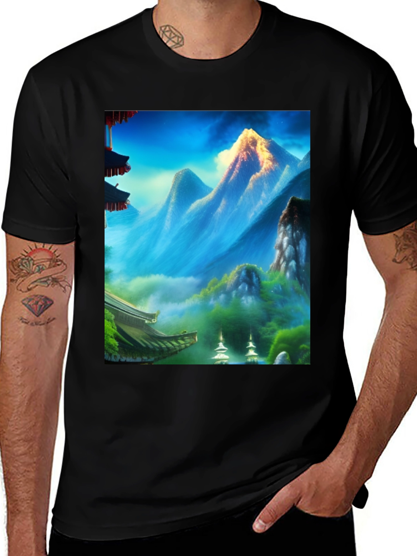 Variant 21 of Scenic Mountain View T-Shirt