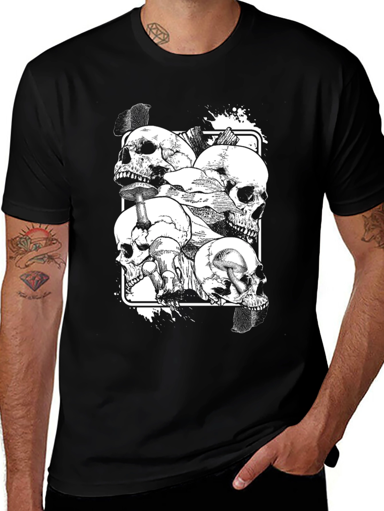 Variant 8 of Skull Pile Graphic T-Shirt
