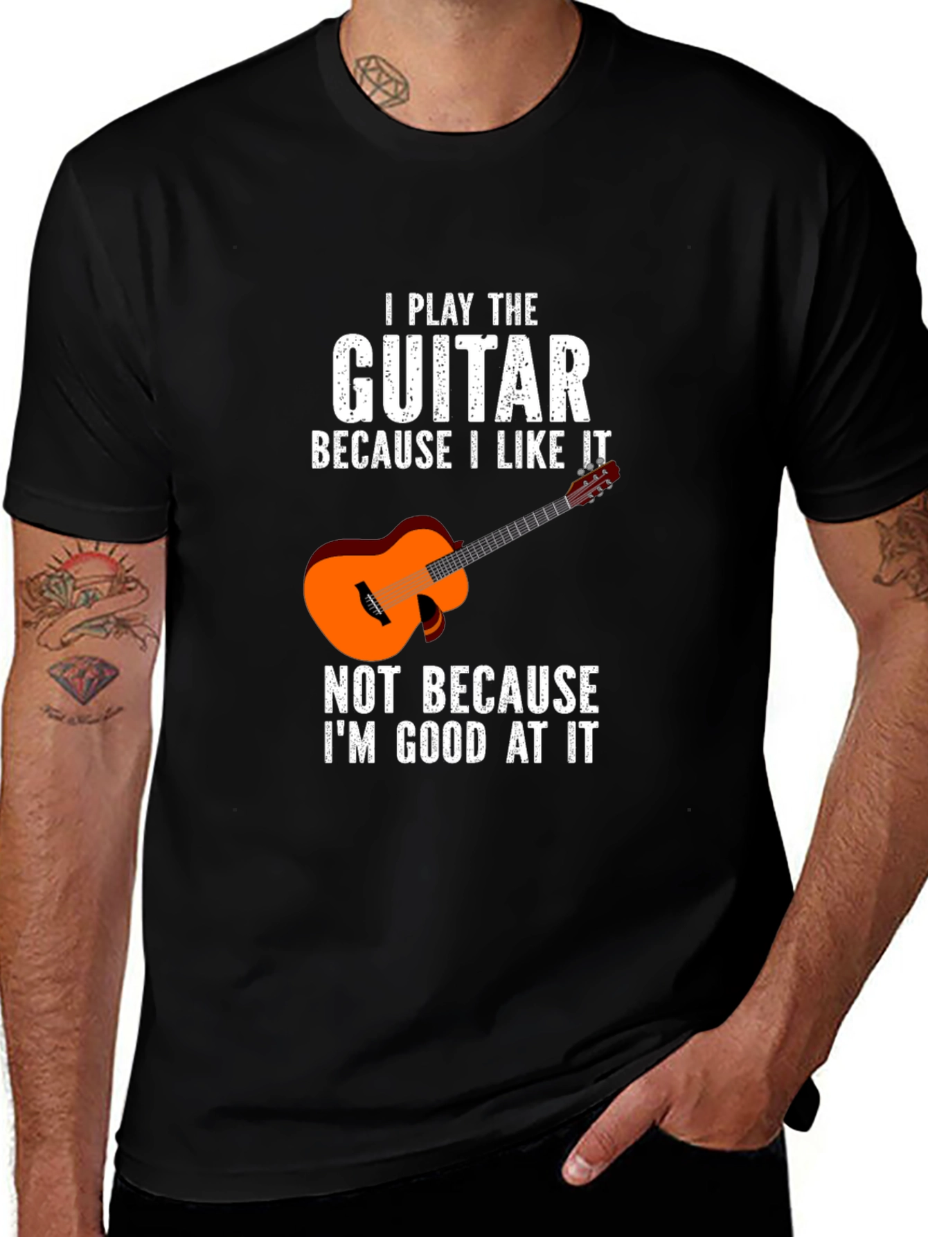 Variant 8 of I Play Guitar T-Shirt - Humorous Musician Tee