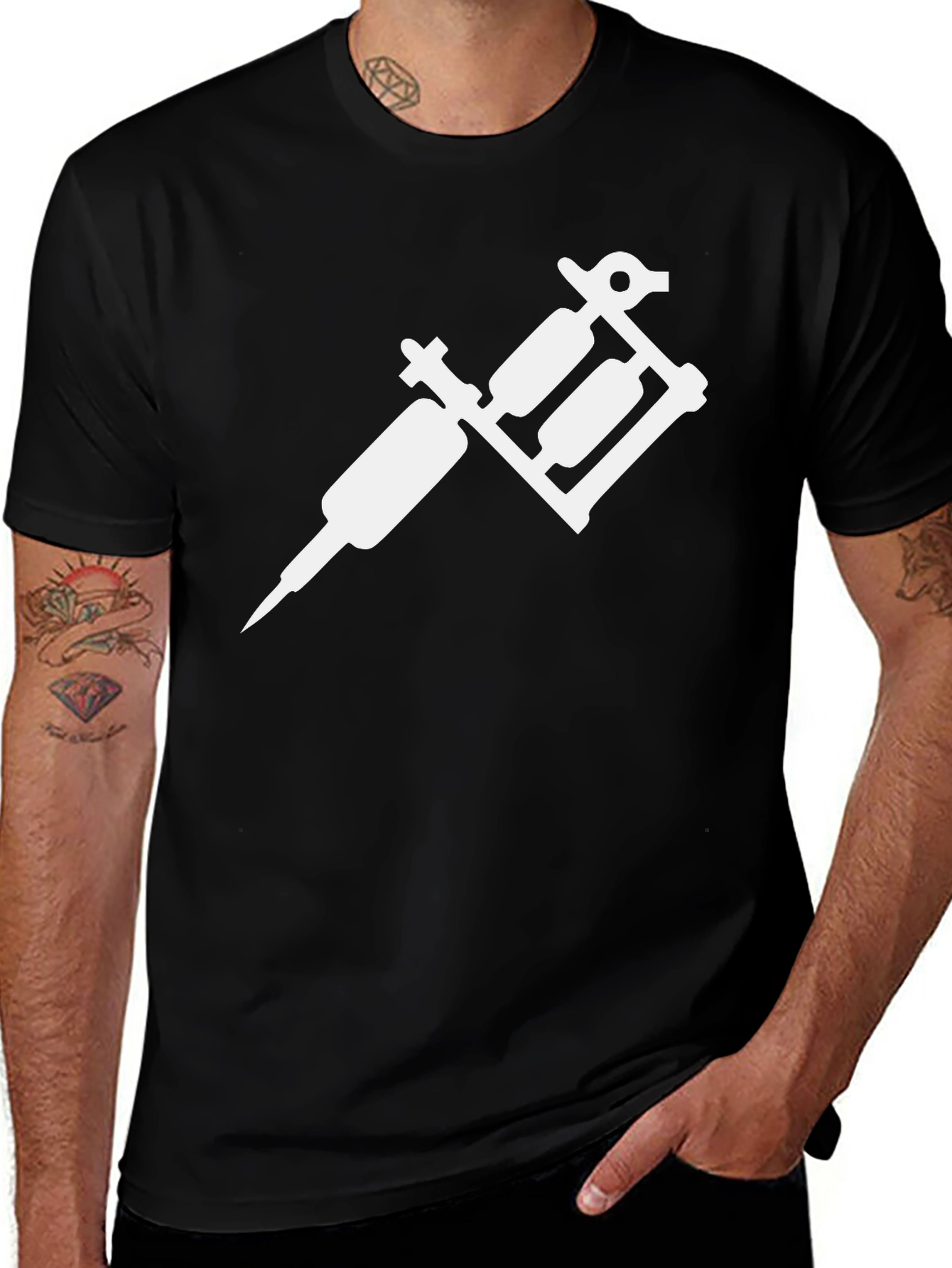 Tattoo Machine Graphic Tee - Cool Ink Lover Shirt