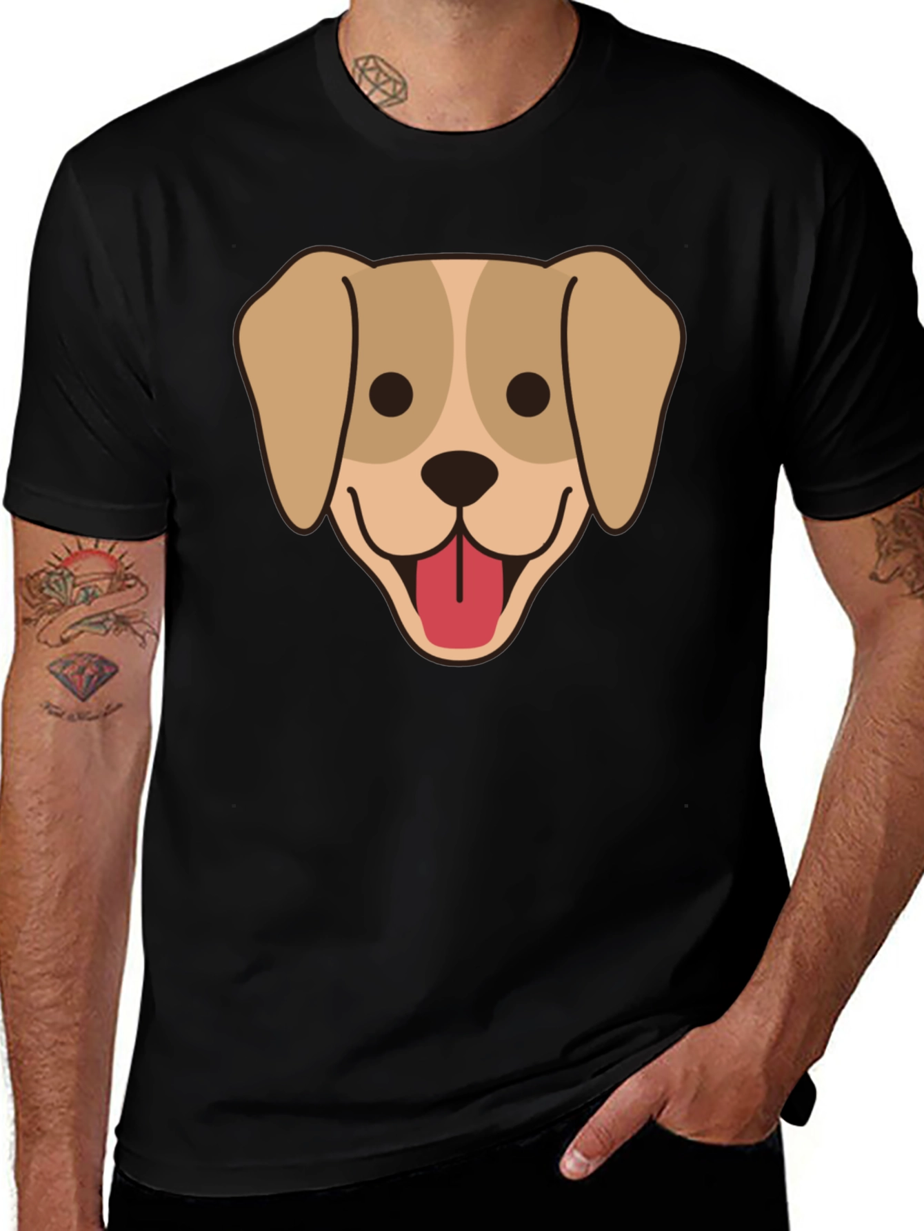 Variant 9 of Dog Graphic Print T-Shirt - Cute Pet Lover Tee