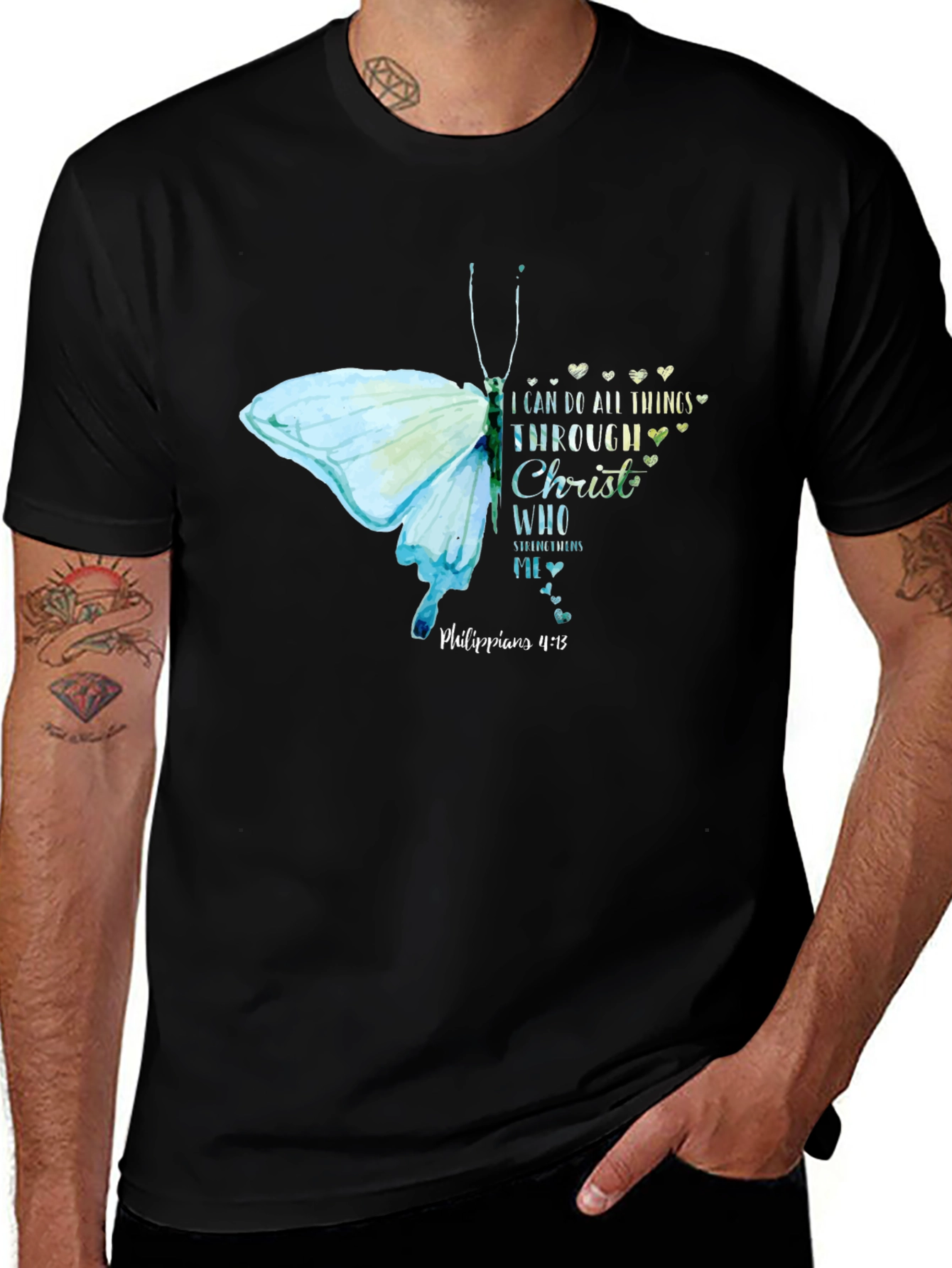 Variant 13 of I Can Do All Things Butterfly T-Shirt