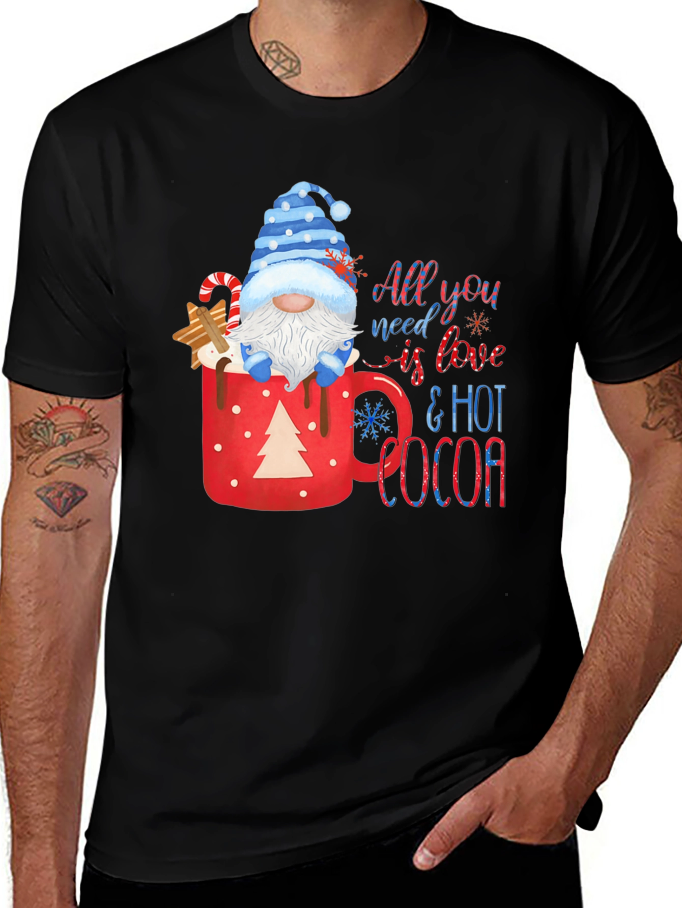 Variant 22 of Festive Gnome Hot Cocoa T-Shirt