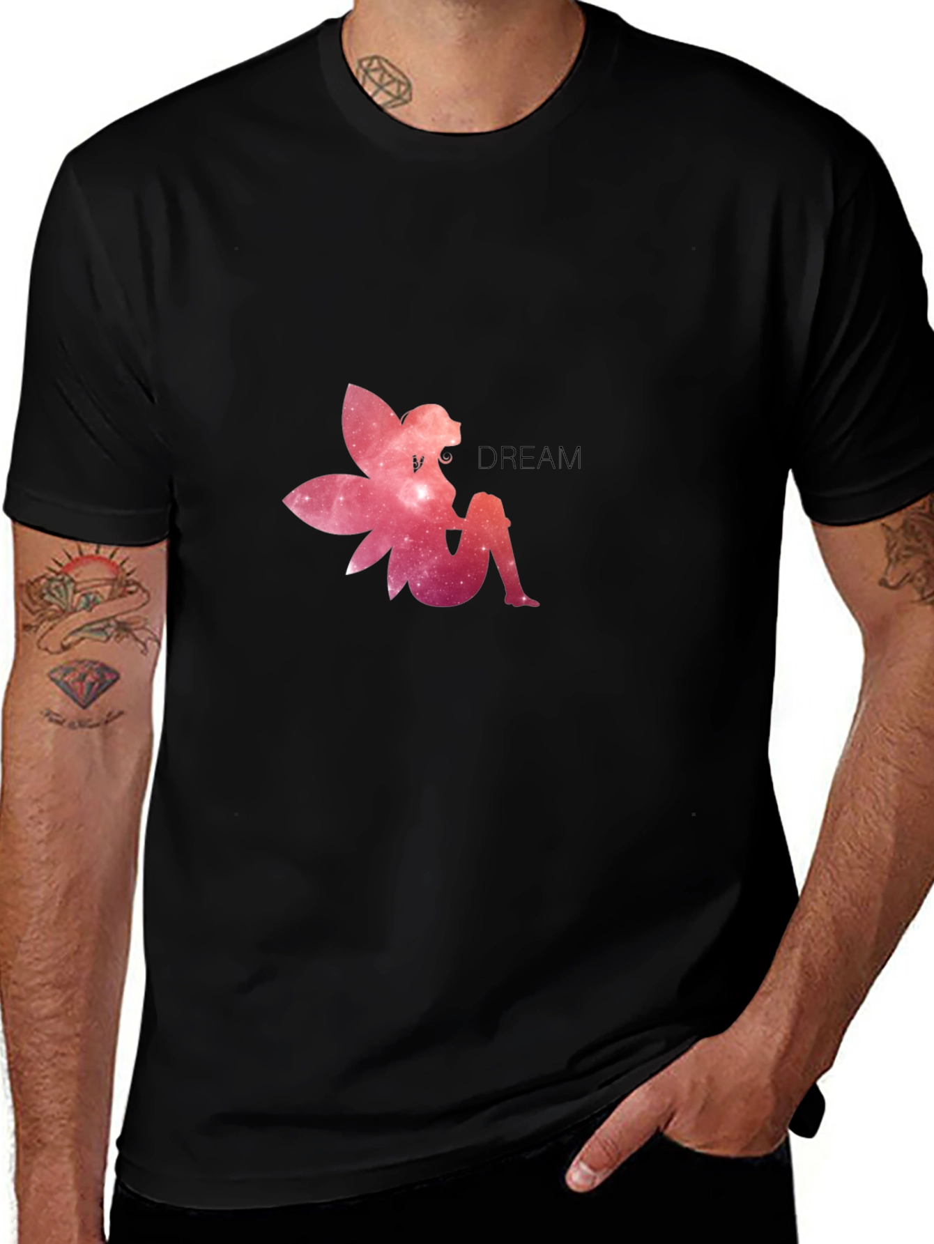Variant 17 of Galaxy Fairy Dream Black Tee