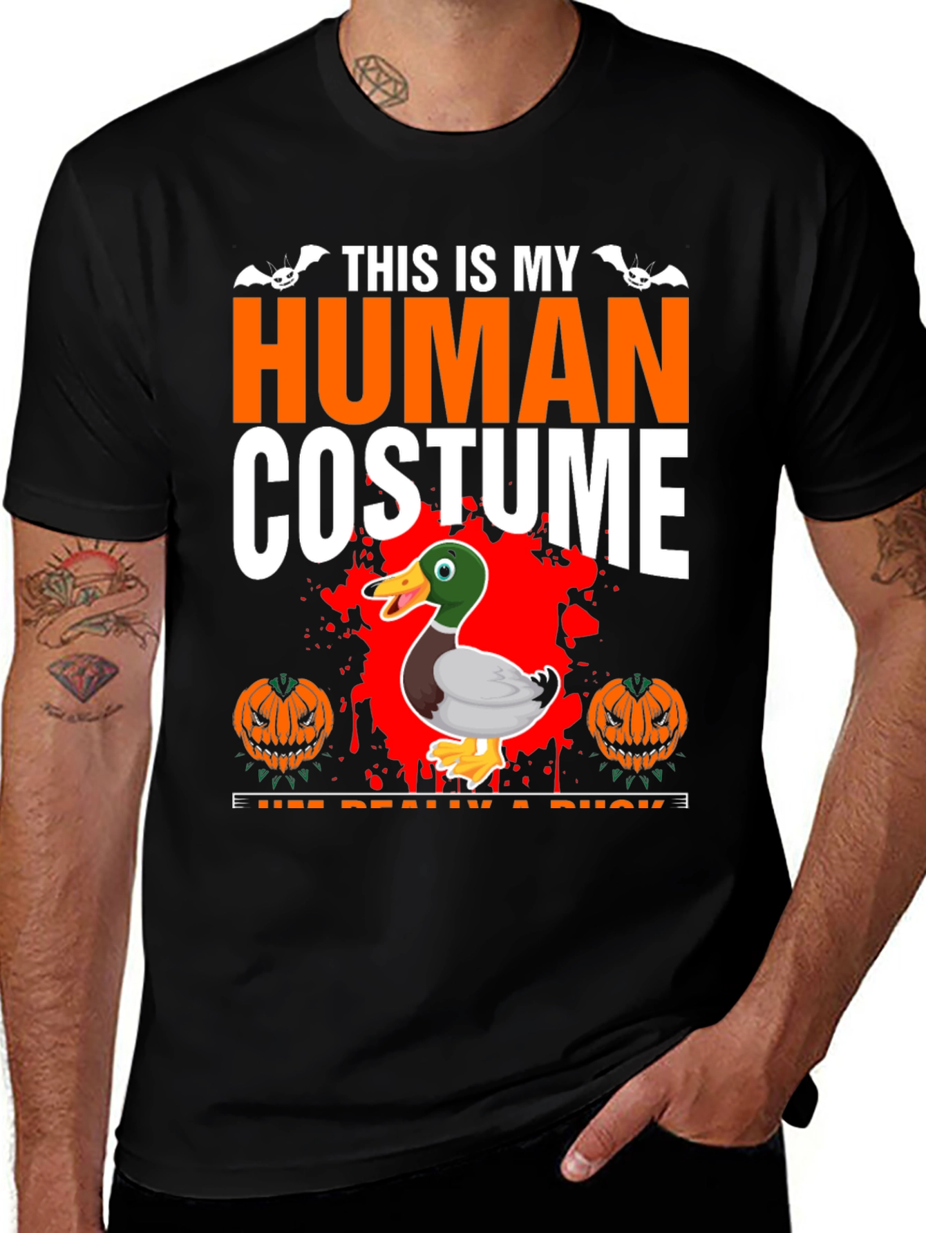Variant 5 of This Is My Human Costume I'm Really a Duck T-Shirt