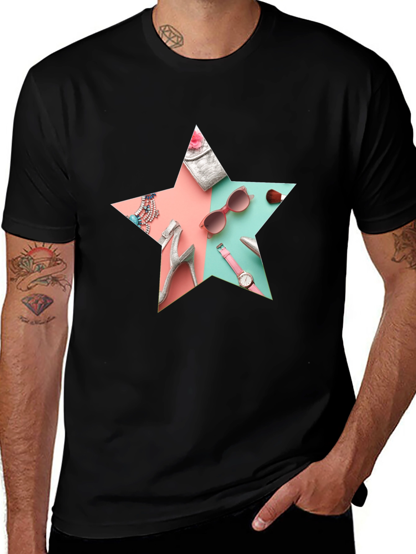 Variant 25 of Star Fashion T-Shirt - Unique Design