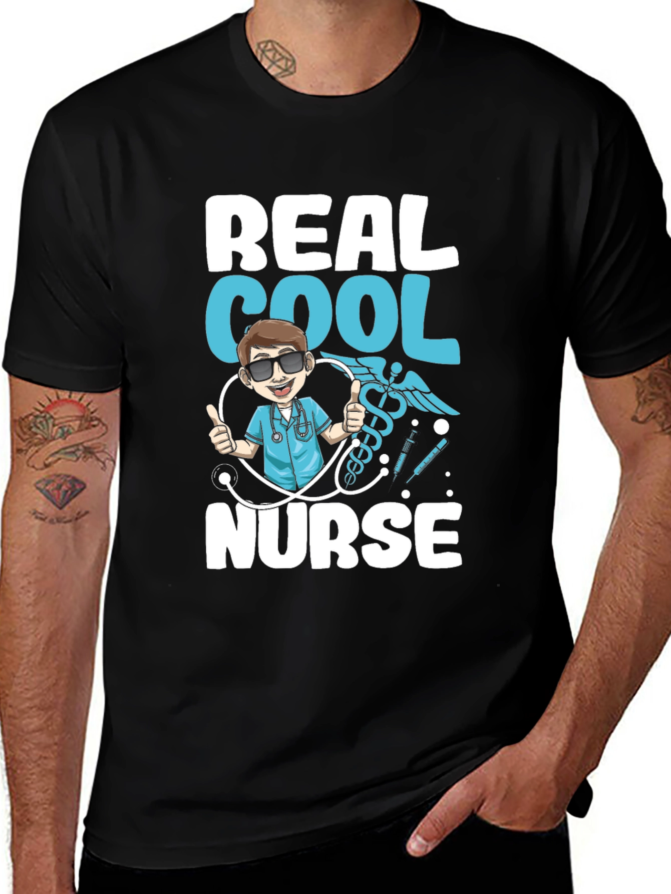 Variant 8 of Cool Nurse T-Shirt - Medical Hero Tee