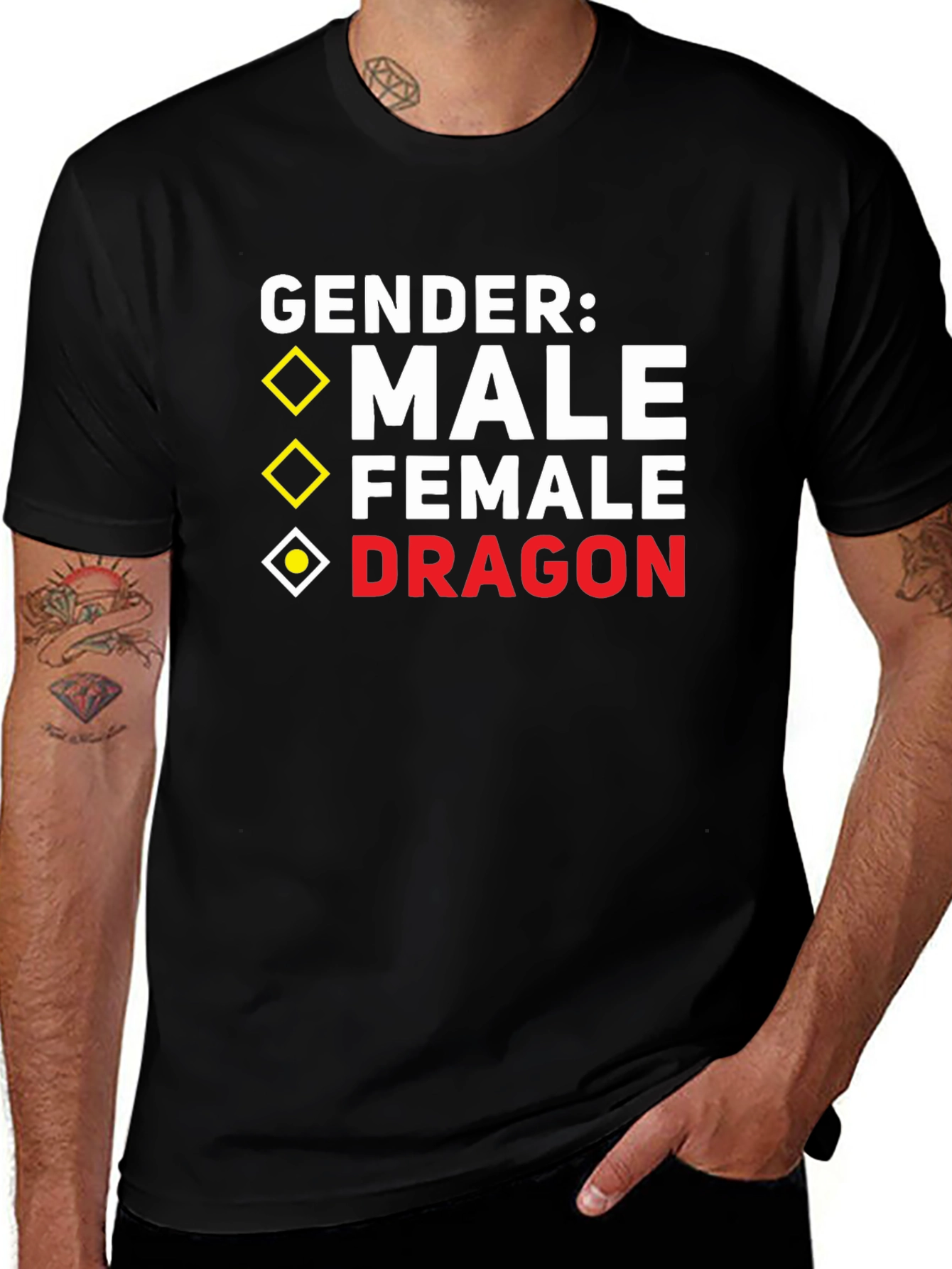 Variant 21 of Gender Dragon T-Shirt - Funny Novelty Tee