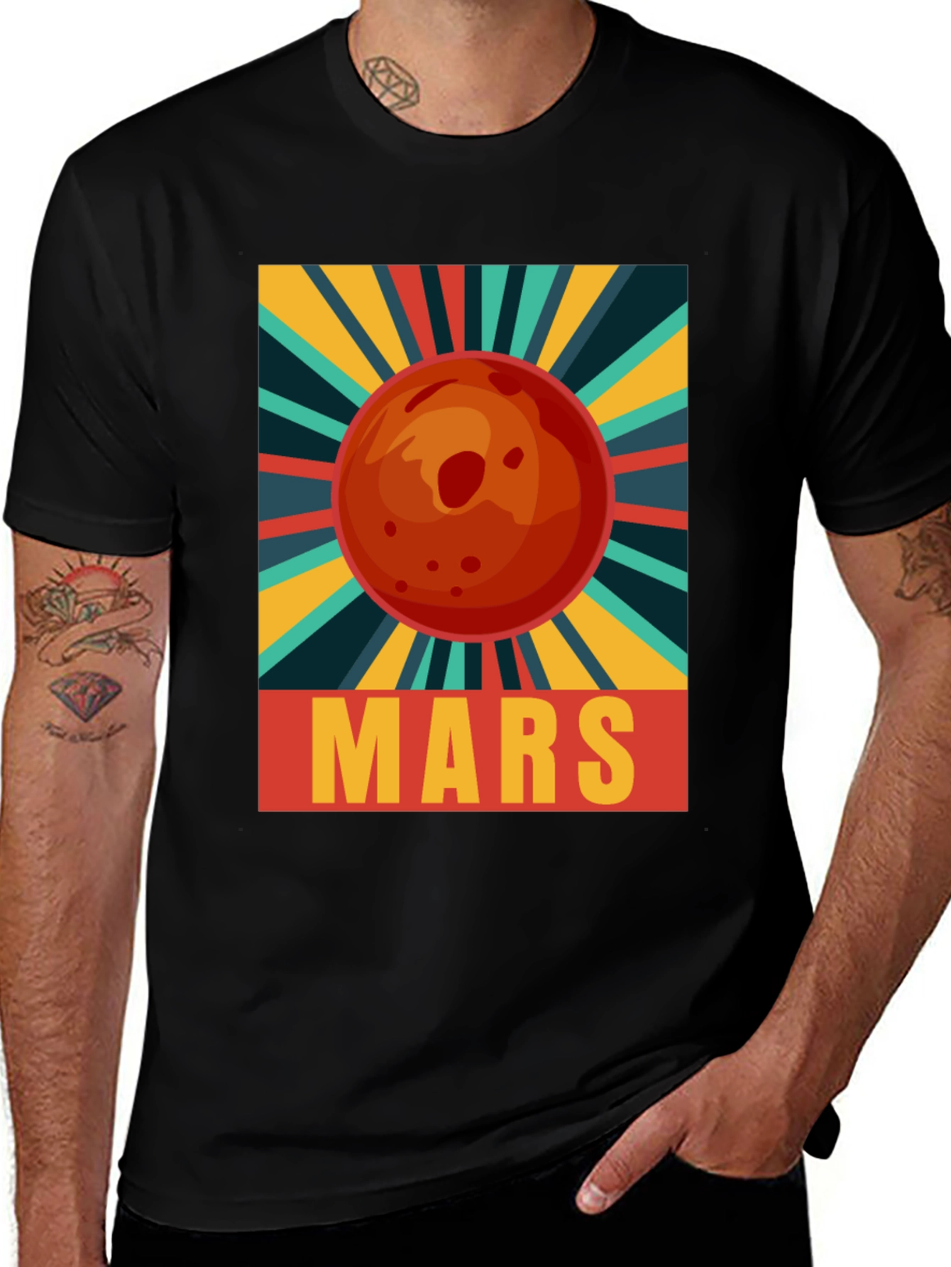 Retro Mars Graphic T-Shirt